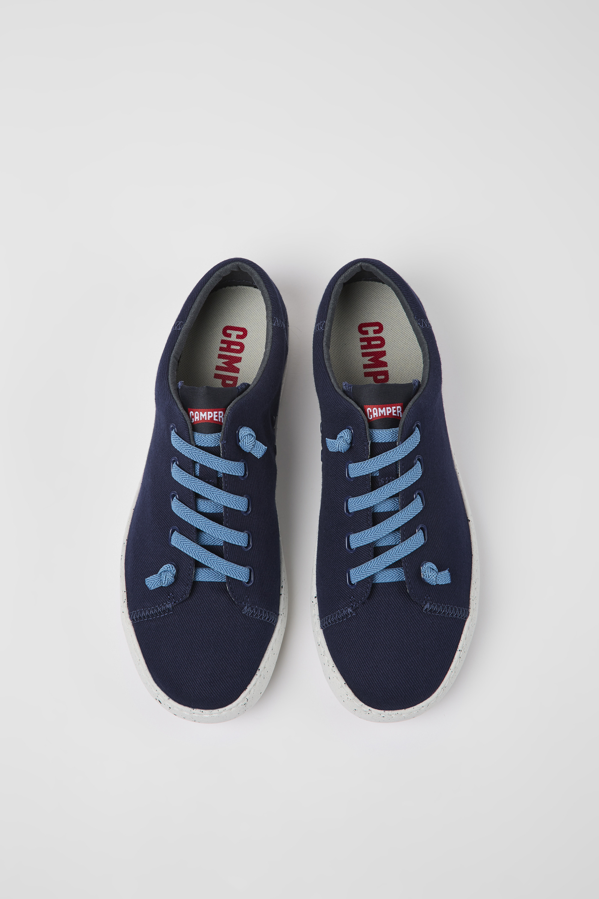 Peu Touring - Blue textile sneakers for men