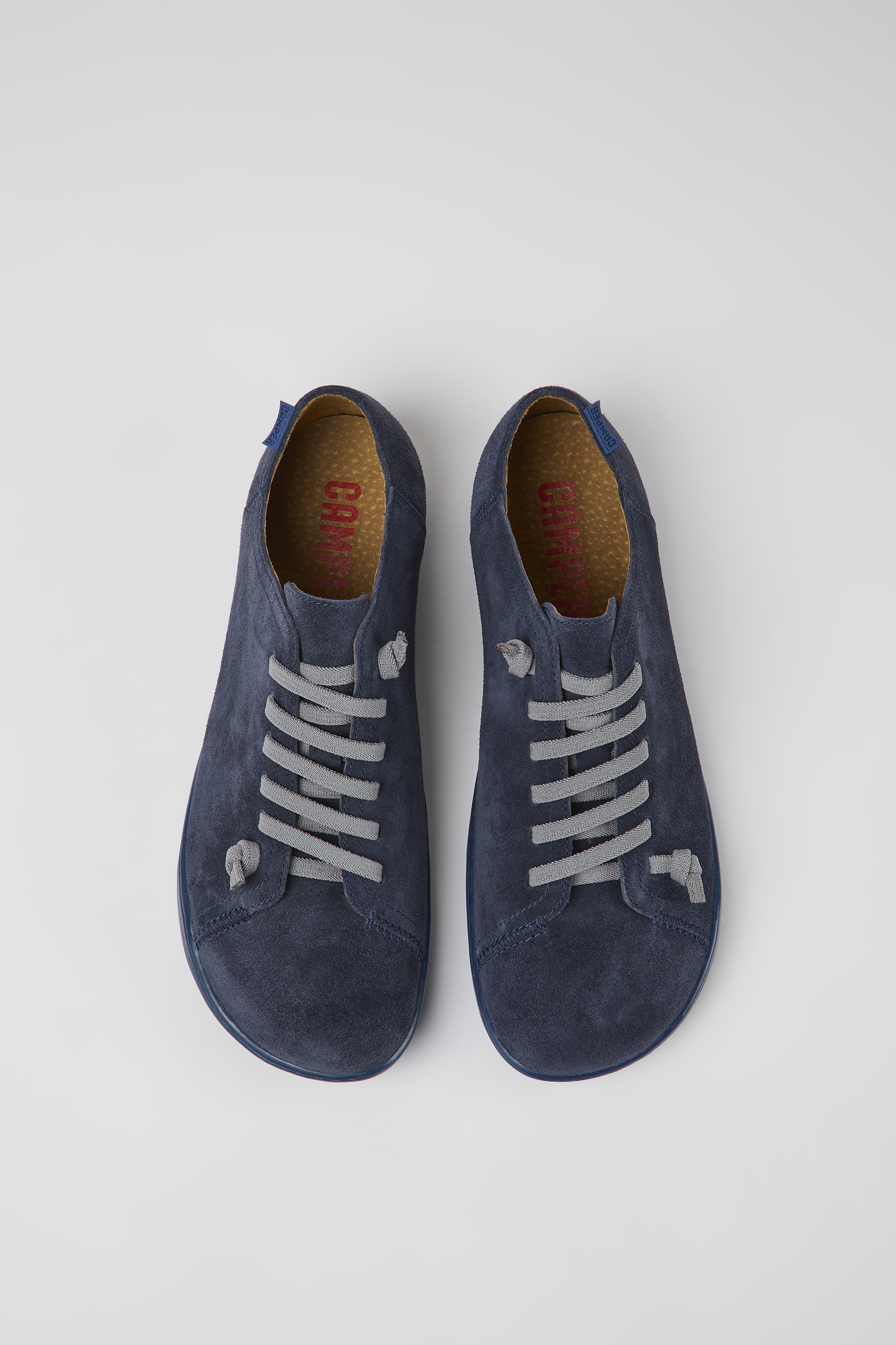 Peu - Blue nubuck shoes for men