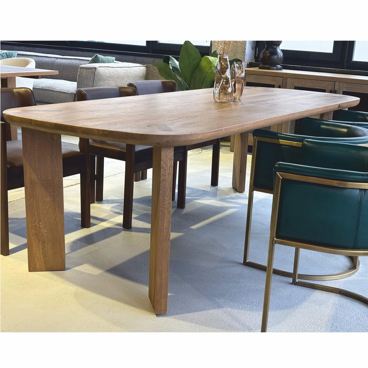 Casa Padrino mesa de comedor de lujo de roble marr¨®n 240 cm - Muebles de comedor