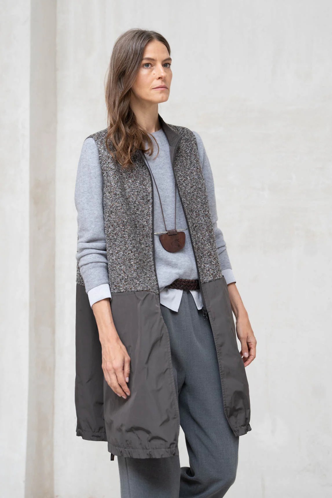 Rivera-spain Chaleco Mantova combinado gris