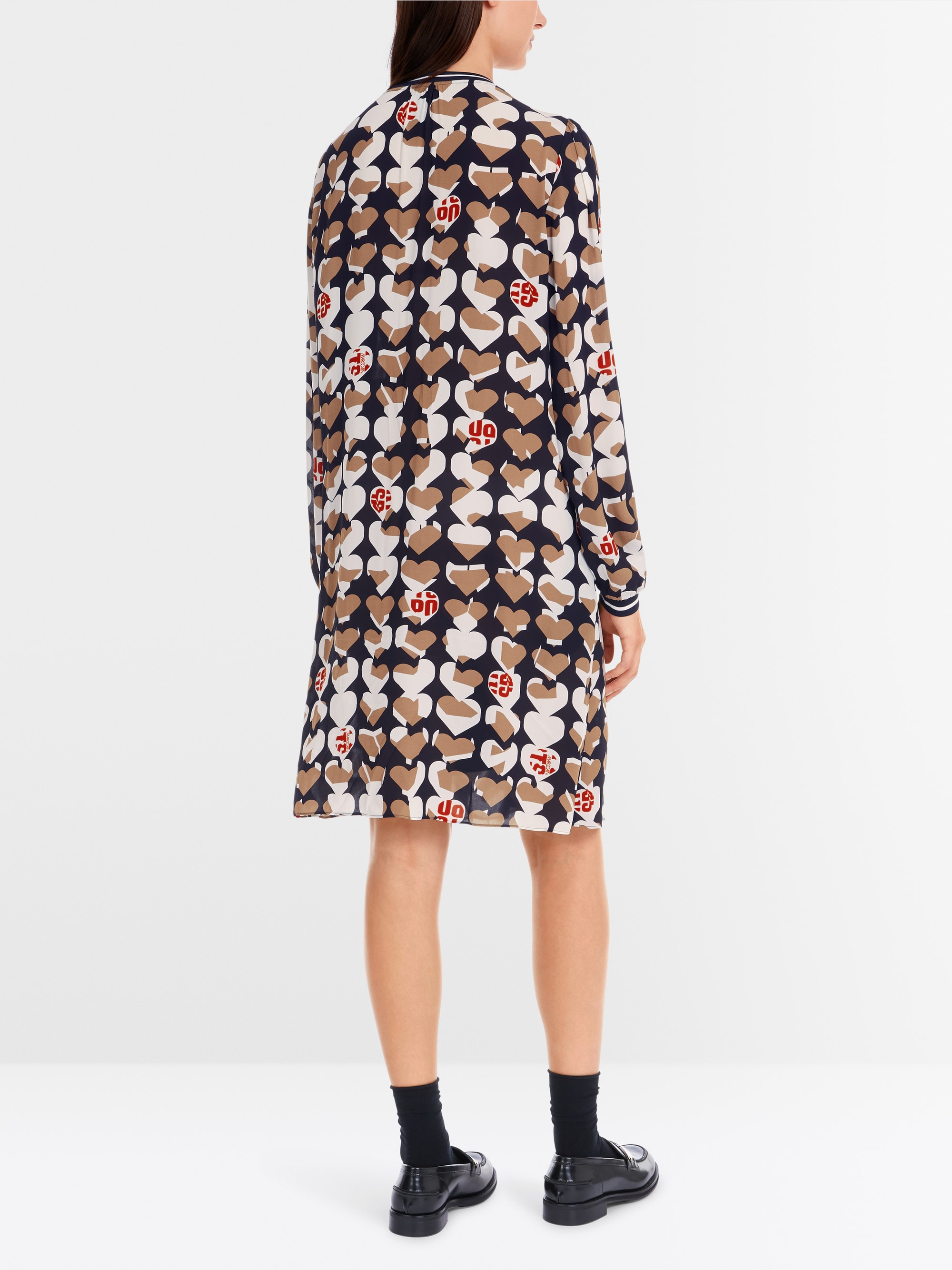 Marc-Cain Viscose dress with Heartbreaker motif