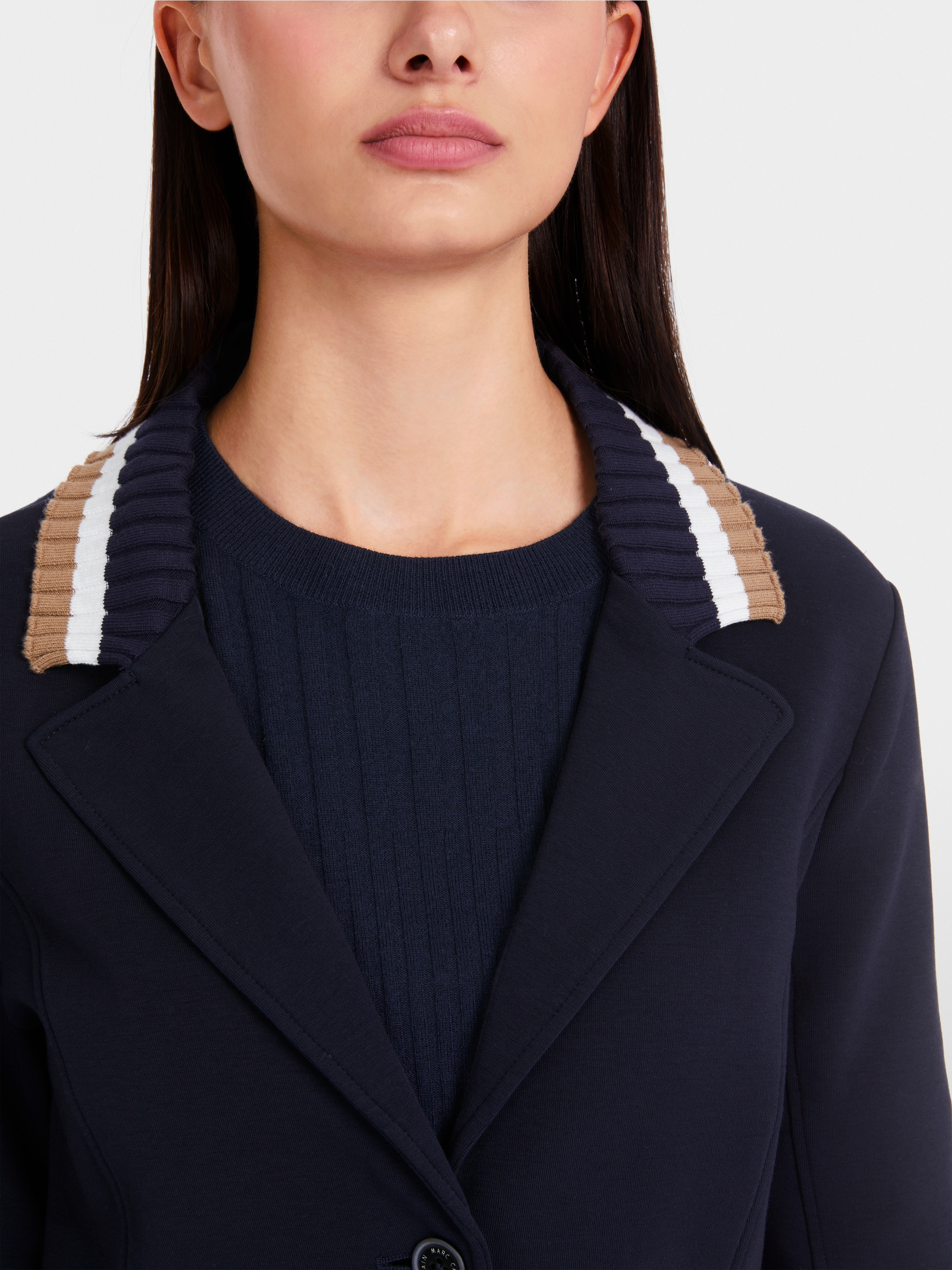 Marc-Cain Fitted jersey blazer