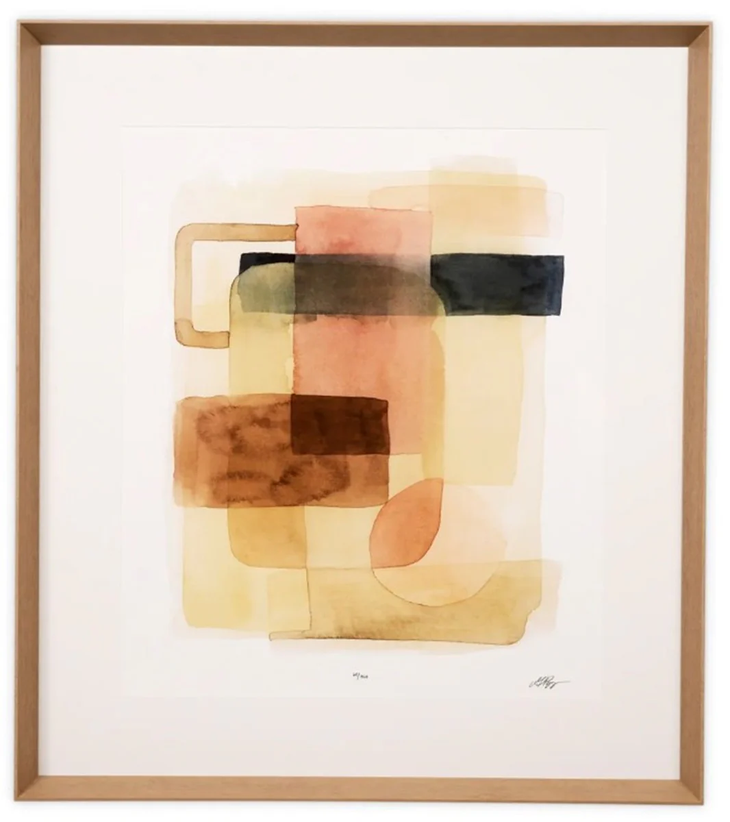 Casa Padrino conjunto de estampados de lujo en forma de arena L. 78 cm x P. 6 x A. 88 cm - Cuadros y Accesorios de Lujo