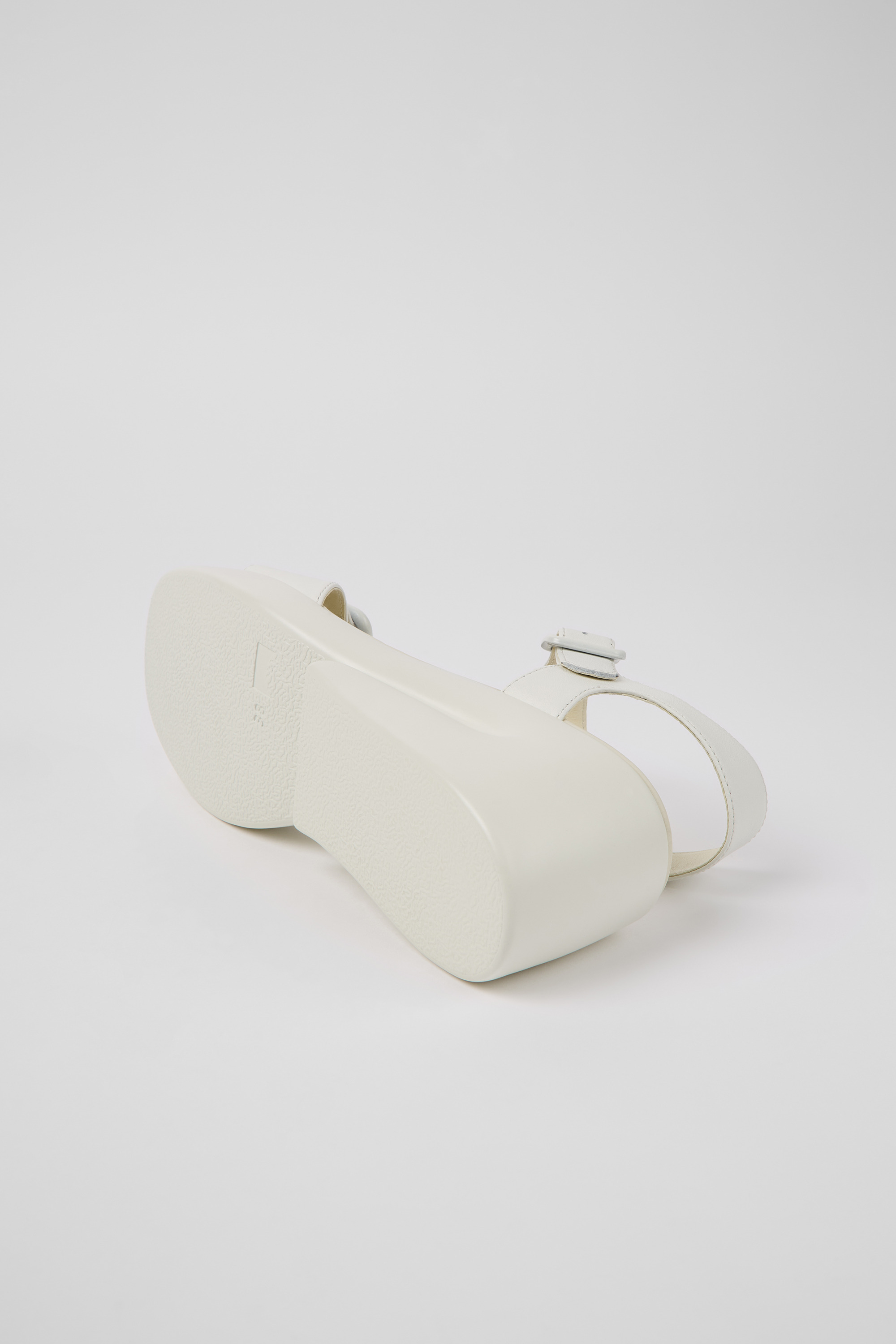 Kaah - White leather sandals for women