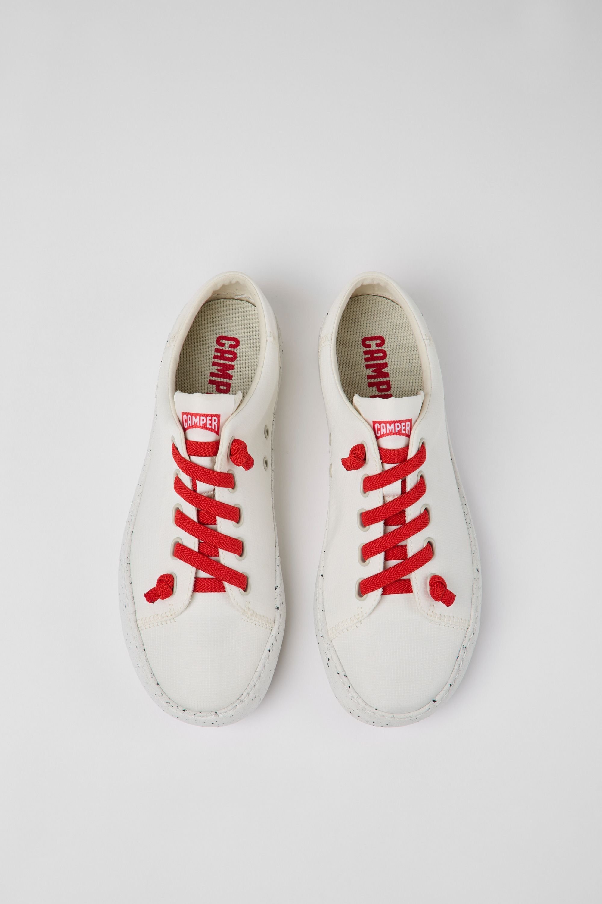 Peu Touring - White textile sneakers for women