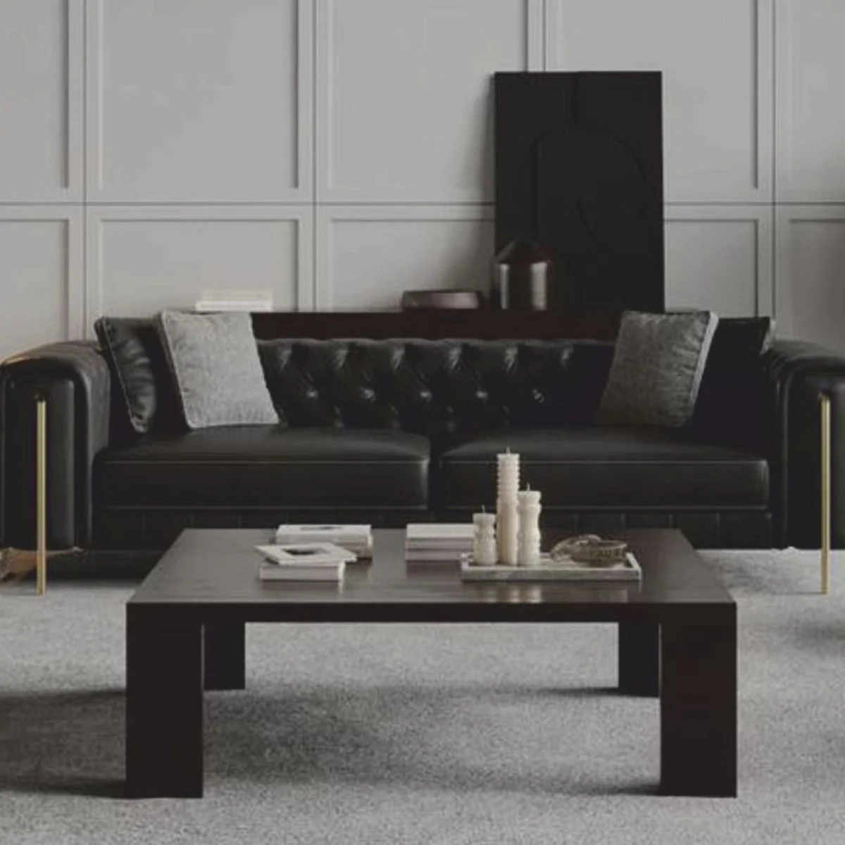 Casa Padrino mesa de centro de lujo marr¨®n oscuro 140 cm - Muebles de sal¨®n y hotel