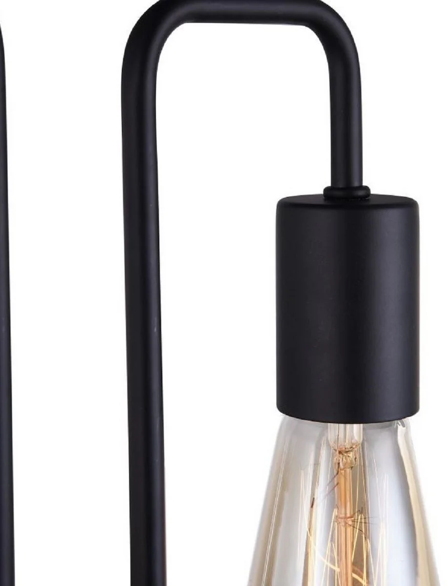 Casa Padrino lámpara de pared de diseñador negro 25 x 17 x H. 30,5 cm - Luz Moderna con Marco de Metal Revestido y un Estilo Inusual de Loft