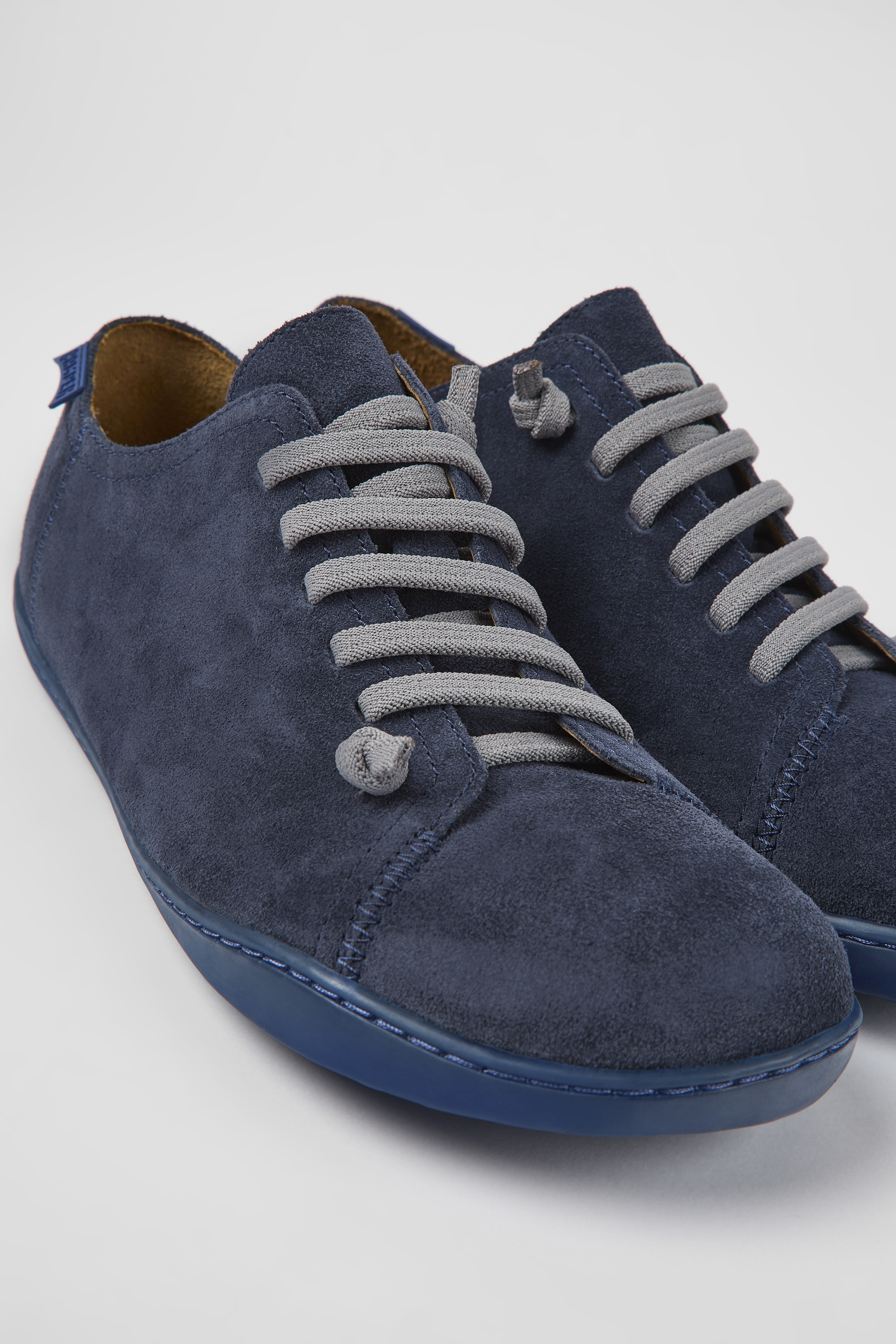 Peu - Blue nubuck shoes for men