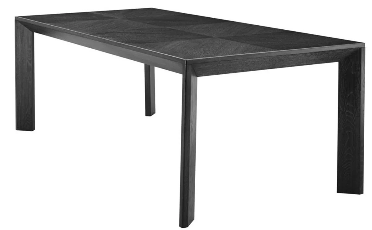 Casa Padrino mesa de comedor de lujo en negro 225 x 100 x H. 75 cm - Edici¨®n Limitada