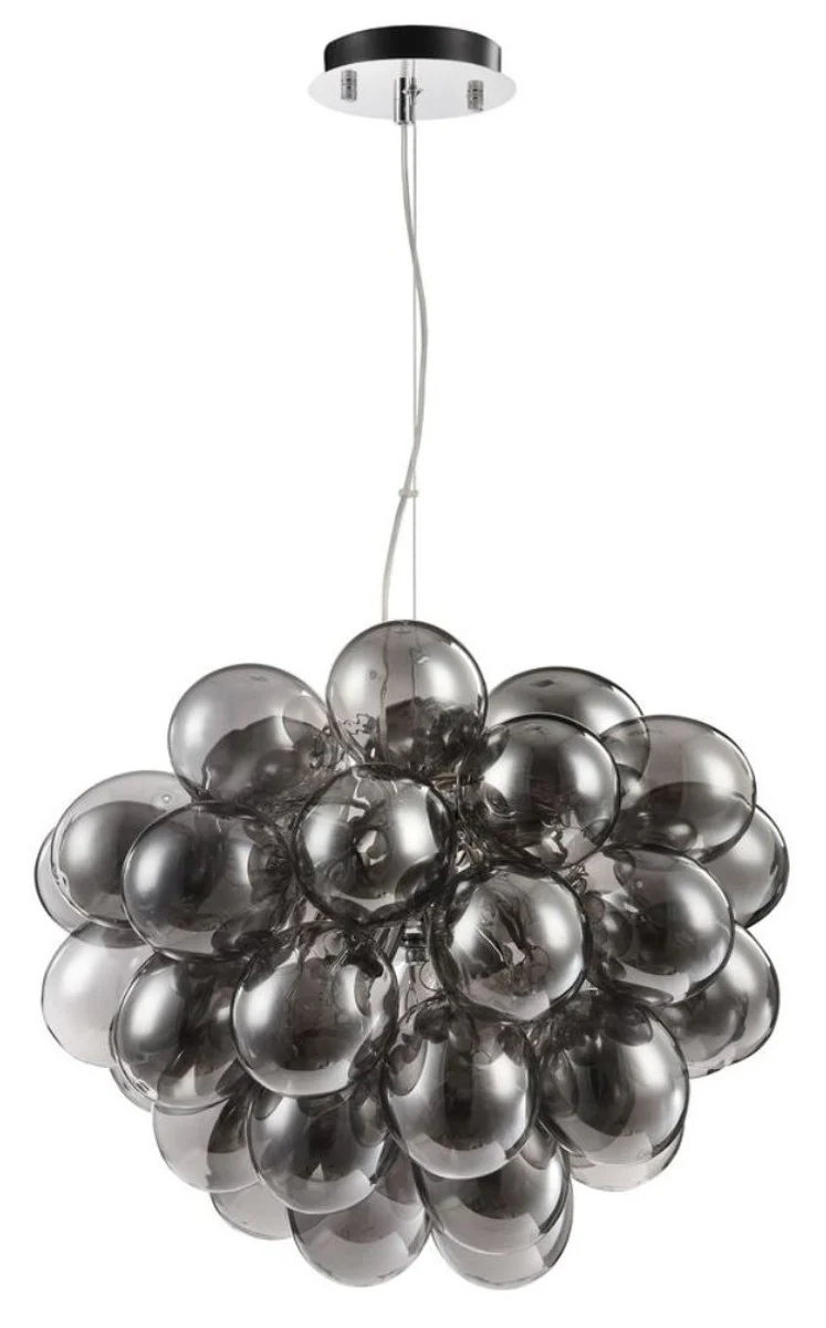 Casa Padrino lámpara colgante de lujo en forma de uva negro Ø 44-50 x H. 40 cm - Muebles de Diseño