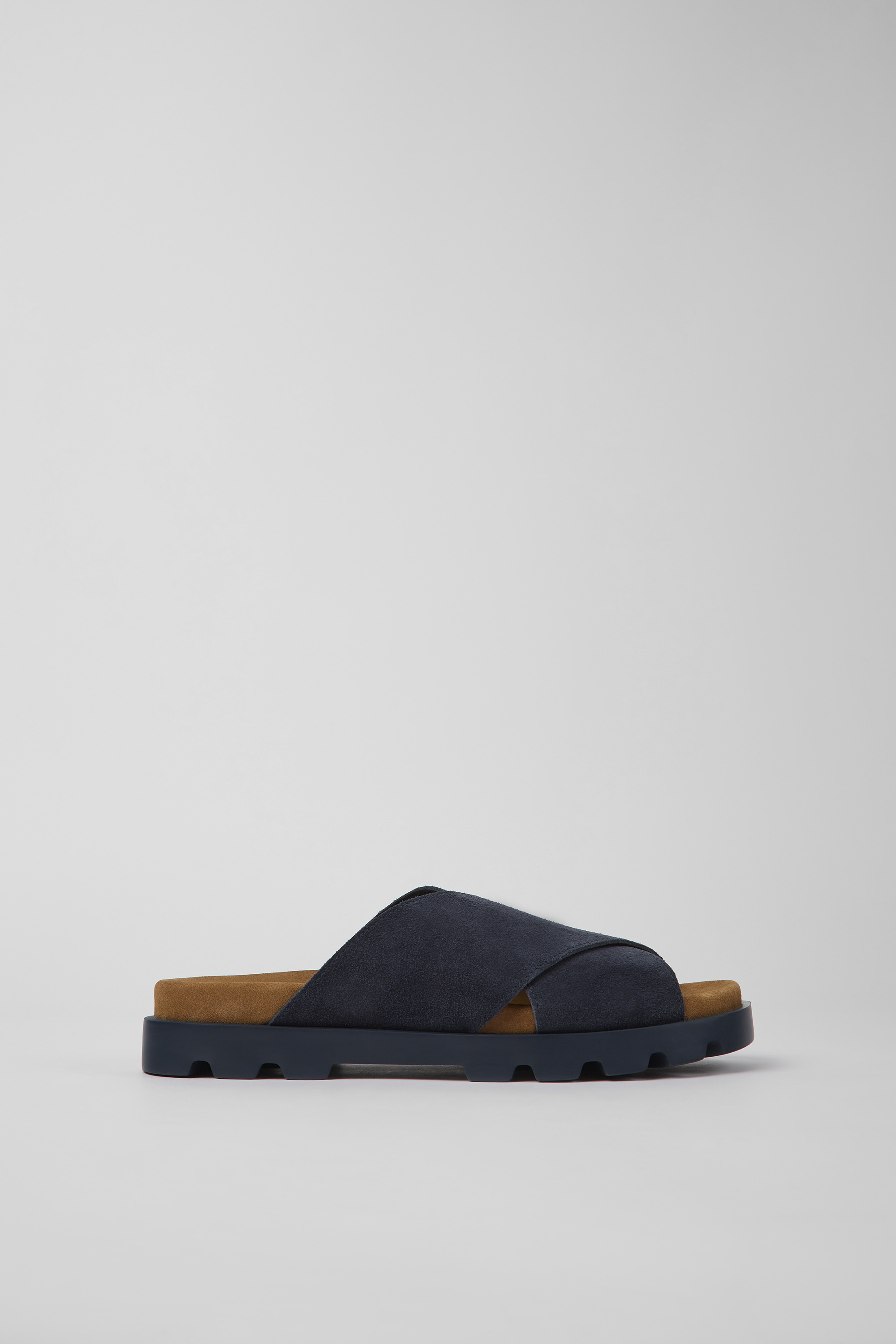 Brutus Sandal - Navy blue nubuck sandals for women