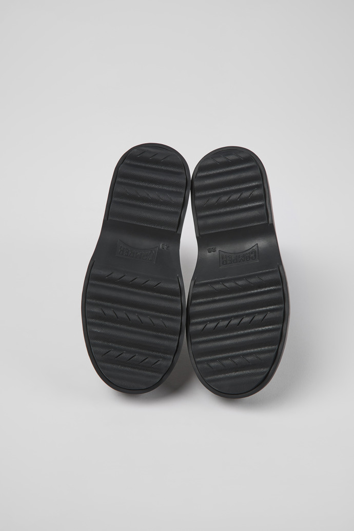 Norte Black leather Chelsea boots for kids