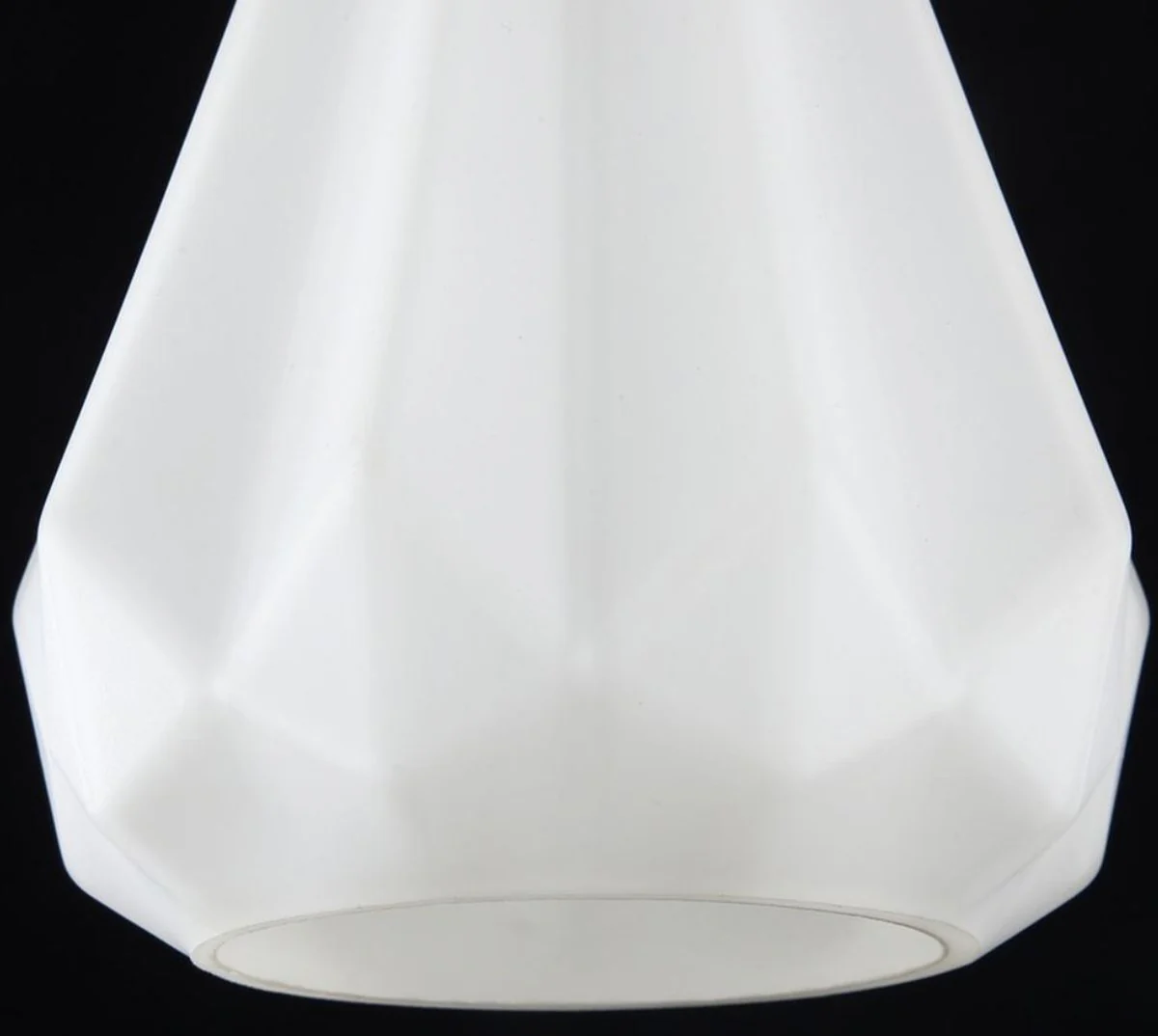 Casa Padrino lámpara colgante de lujo blanco / natural Ø 13 x H 26 cm - Lámpara Colgante de Lujo