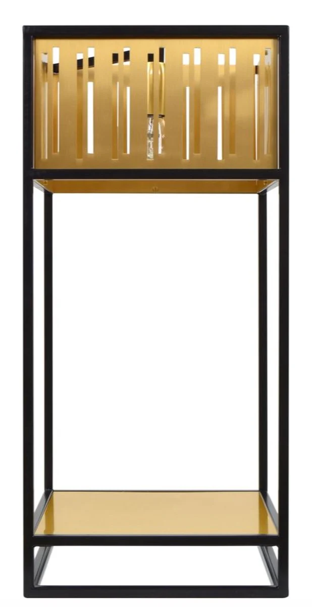 Casa Padrino l¨¢mpara de mesa de lujo con marco revestido de polvo negro - colecci¨®n de hotel