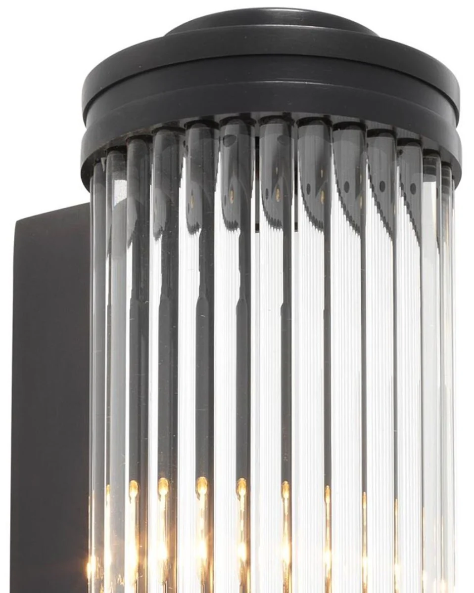 Casa Padrino aplique de pared / lámpara de pared bronce 11 x 14 x H. 60 cm - Colección de Lujo