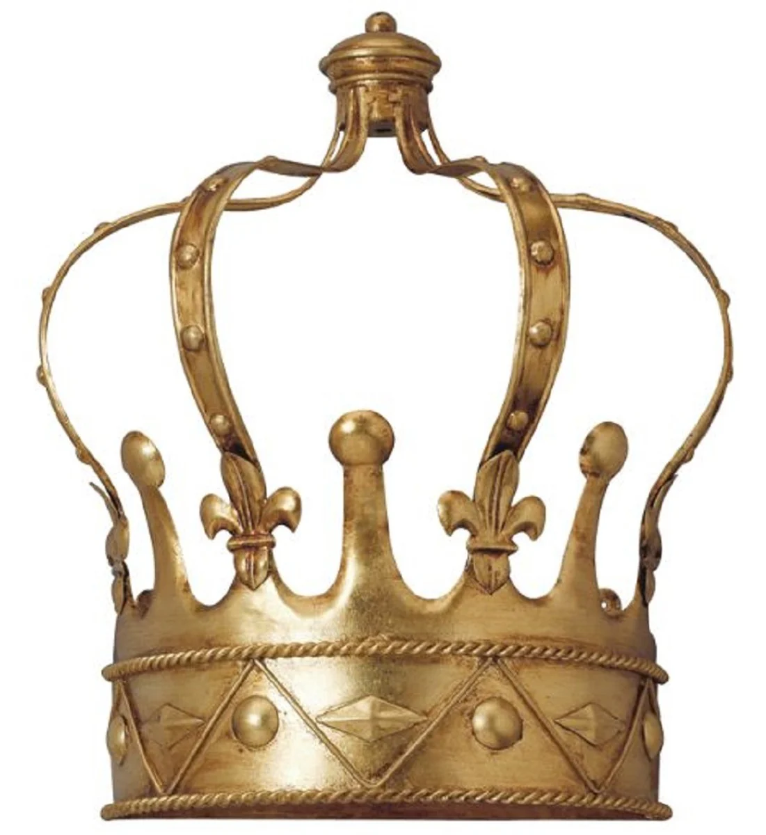 Casa Padrino lámpara de pared barroco de lujo corona oro antiguo 40 x 20 x A. 45 cm - Lámpara de pared de metal hecha a mano - Lámparas de pared barrocos