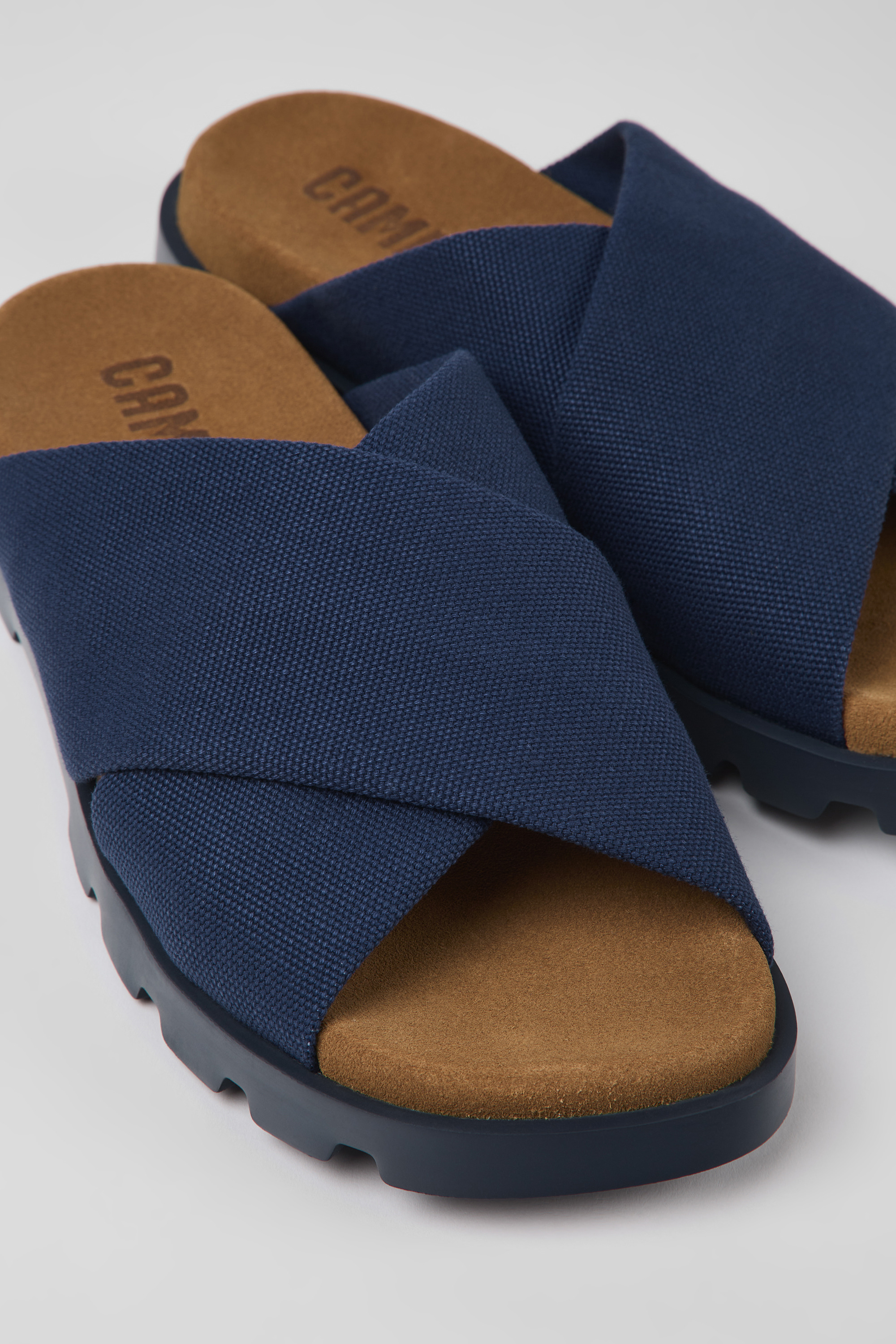 Brutus Sandal - Blue recycled cotton sandals for men