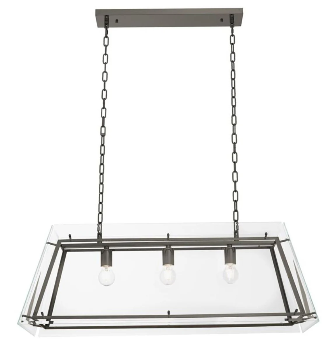 Casa Padrino lámpara de araña bronce 100 x 40 x H. 36 cm - Muebles de Salón de Lujo