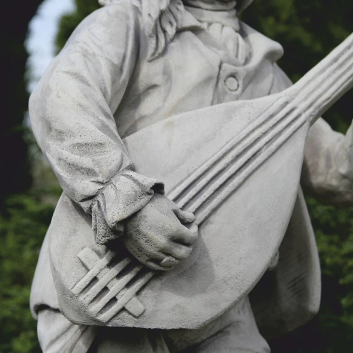Casa Padrino escultura decorativa de piedra para jard¨ªn Art Nouveau hombre gris A. 185 cm