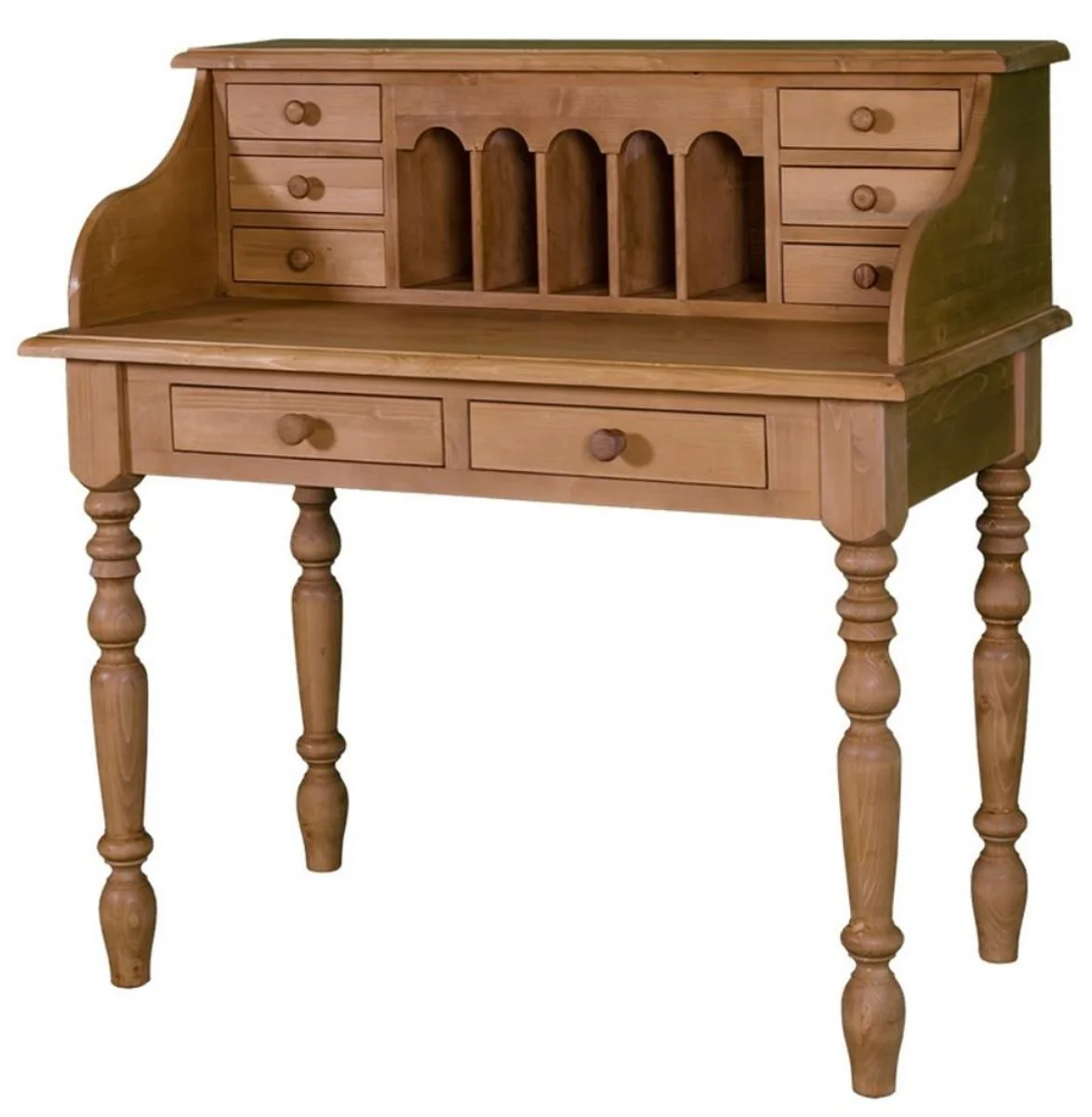 Casa Padrino Escritorio en estilo casa de campo en marr¨®n 109 x 60 x H. 110 cm - colecci¨®n de estilo casa de campo