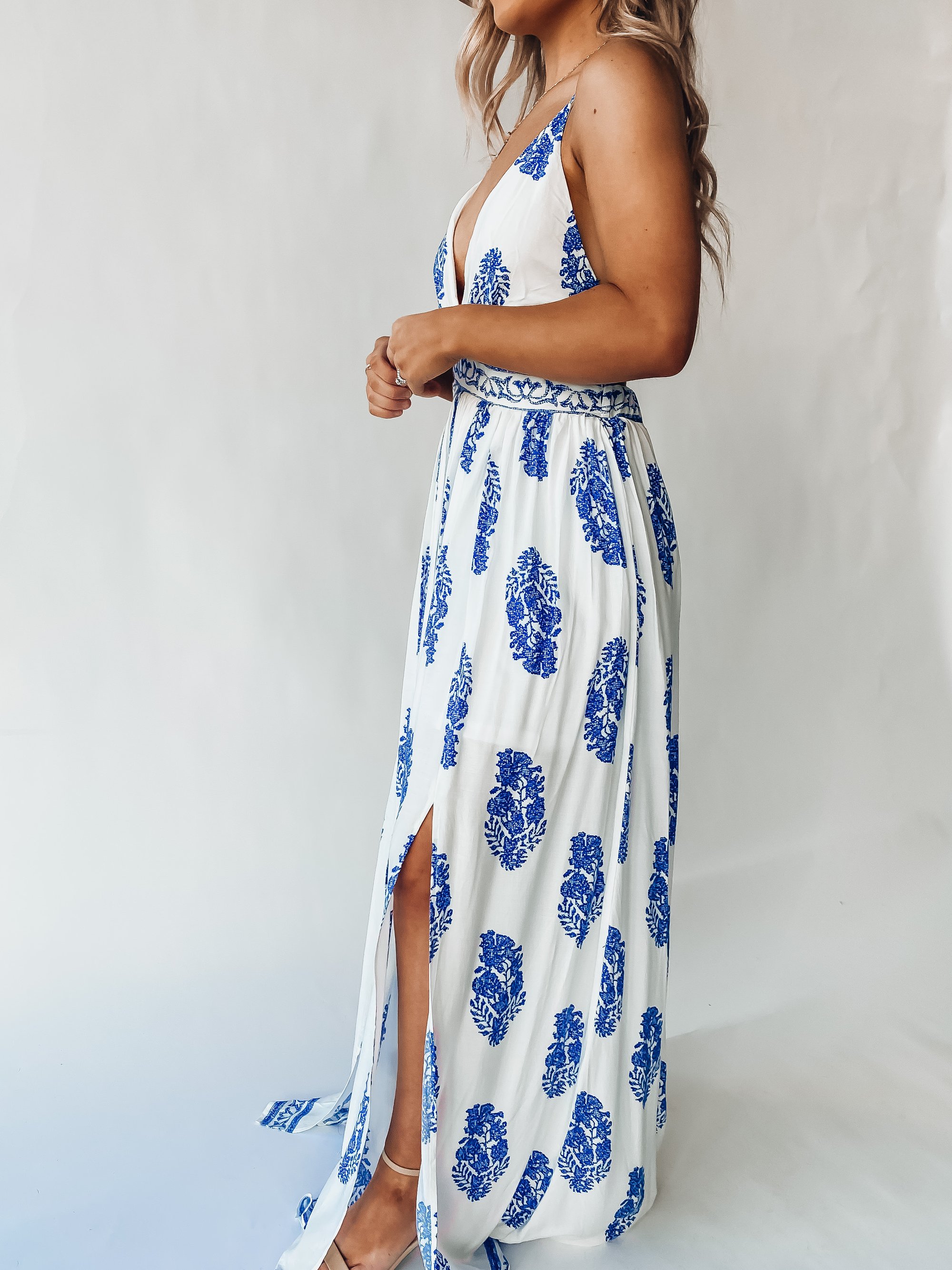 Women's V-neck Bohemian Halter Holiday Dress