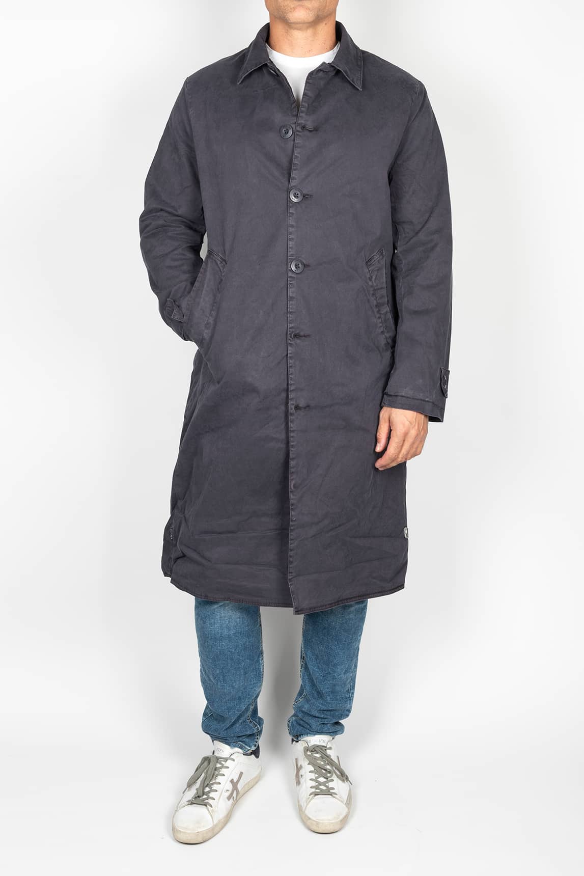 Rivera-spain Abrigo trench Keeling largo antracita