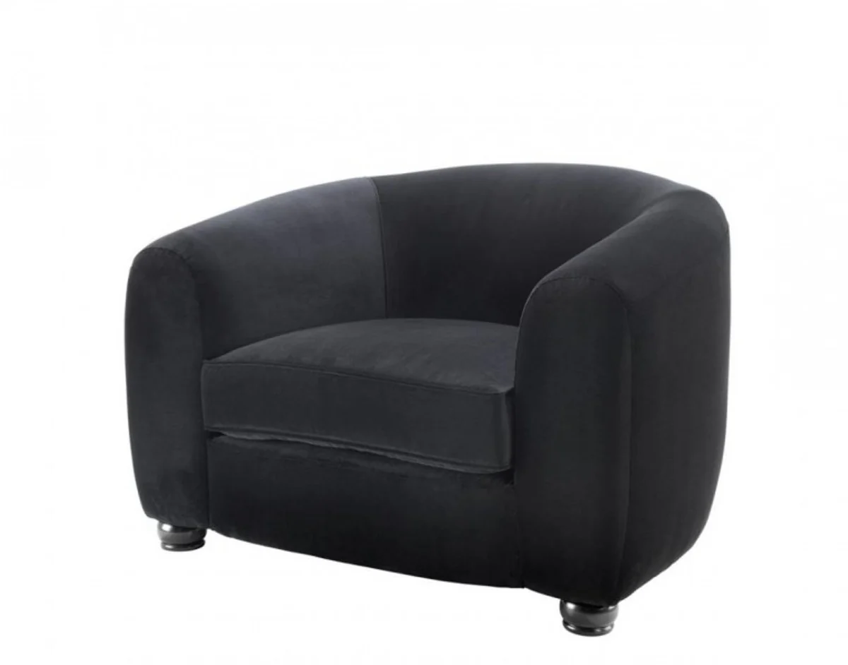 Casa Padrino luxury art deco hotel armchair black - Luxury Quality
