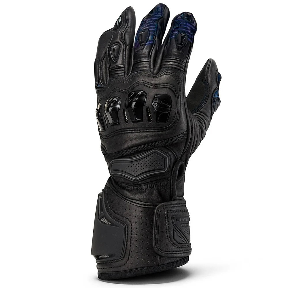 GUANTES VERANO OUT TRACK RACING LADY - NEGRO / LILA