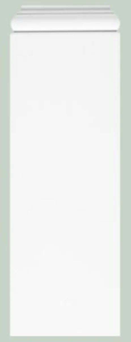 Casa Padrino decoración de pared barroco pedestal blanco 18,5 x 4,1 x A. 54,1 cm - Elemento Decorativo Pedestal Pilar