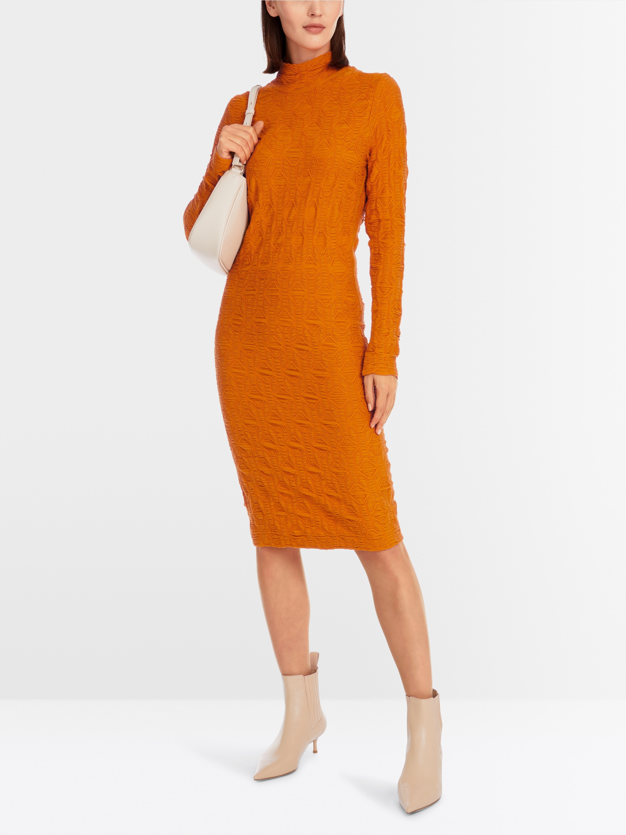 Marc-Cain Jersey dress in 3D structure