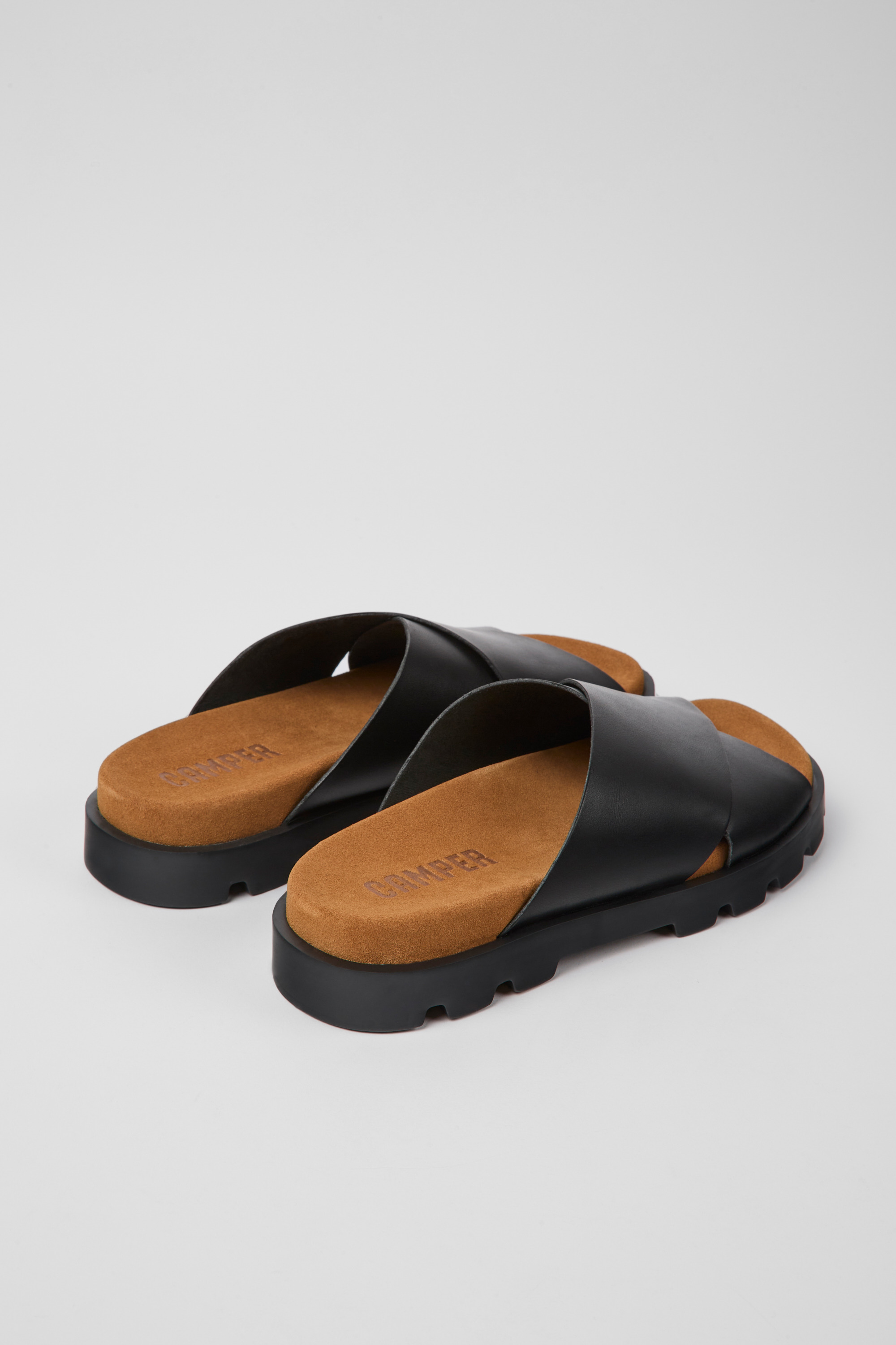 Brutus Sandal - Black leather sandals for women