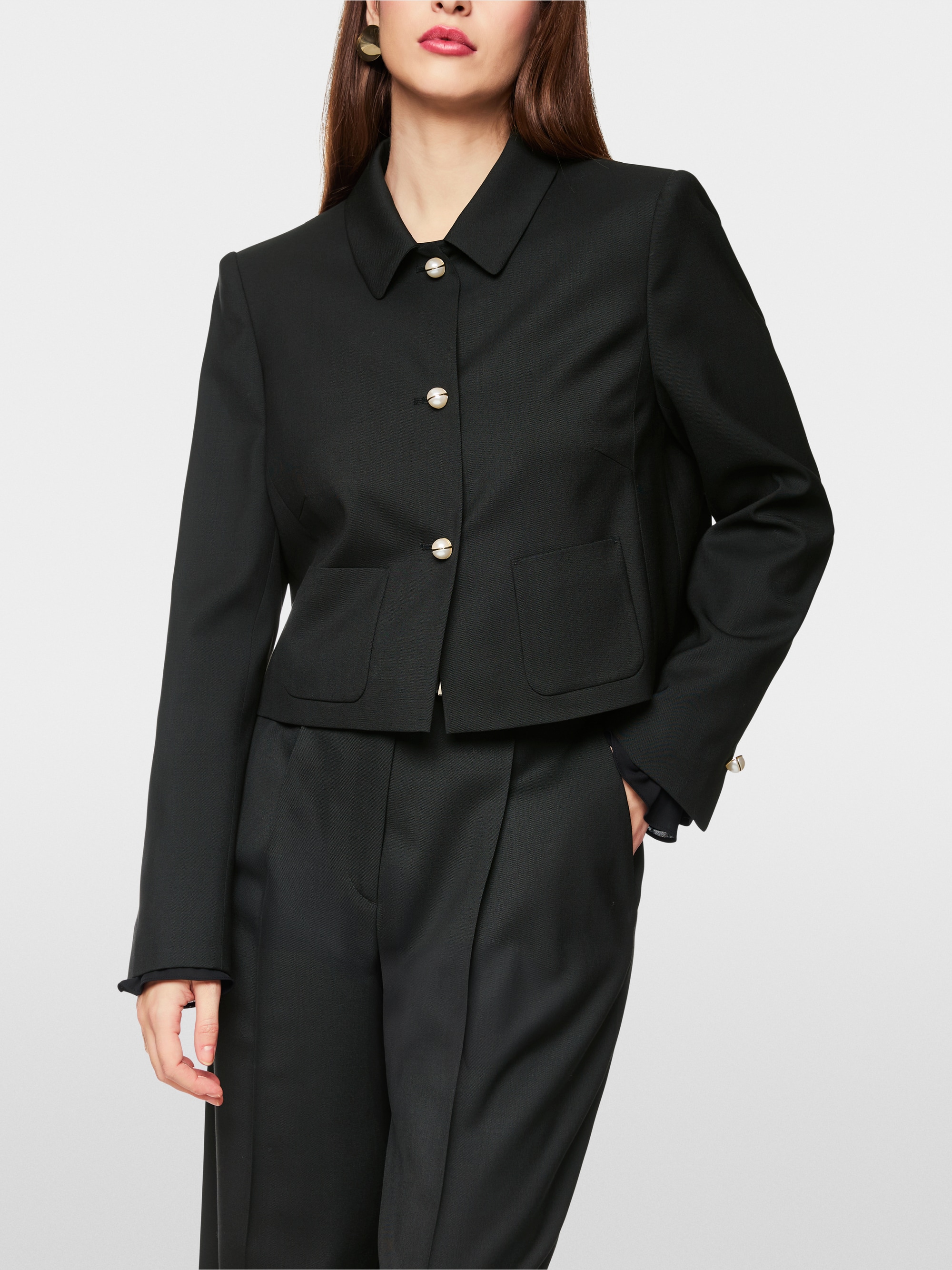 Marc-Cain Elegant jacket with pearl buttons