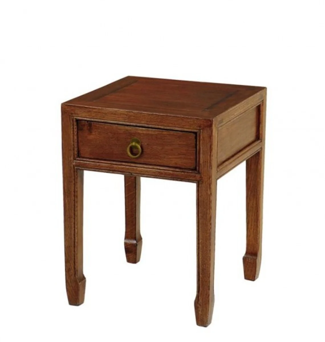 Casa Padrino luxury art deco designer oak wood side table 40 x 40 x H. 53 cm - Luxury Table
