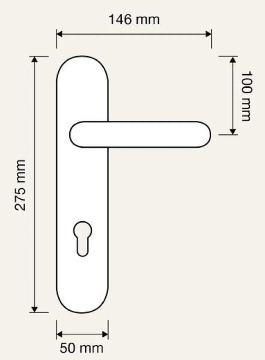 Casa Padrino manijas de puerta art nouveau oro franc¨¦s 14,6 x H 27,5 cm - Conjunto de Manija de Puerta de Lat¨®n en Estilo Art Nouveau