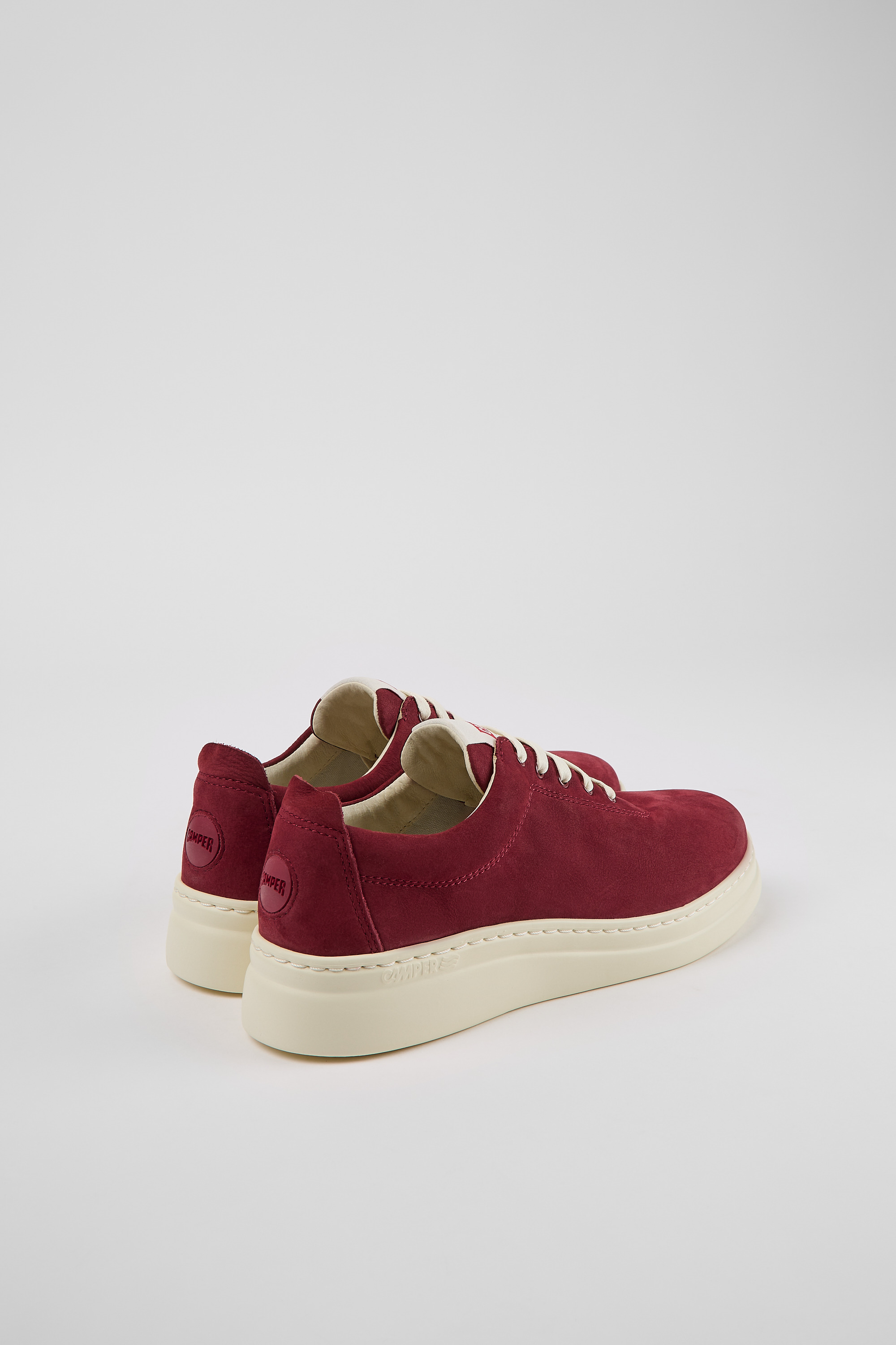 Runner Up - Burgundy nubuck sneakers for women