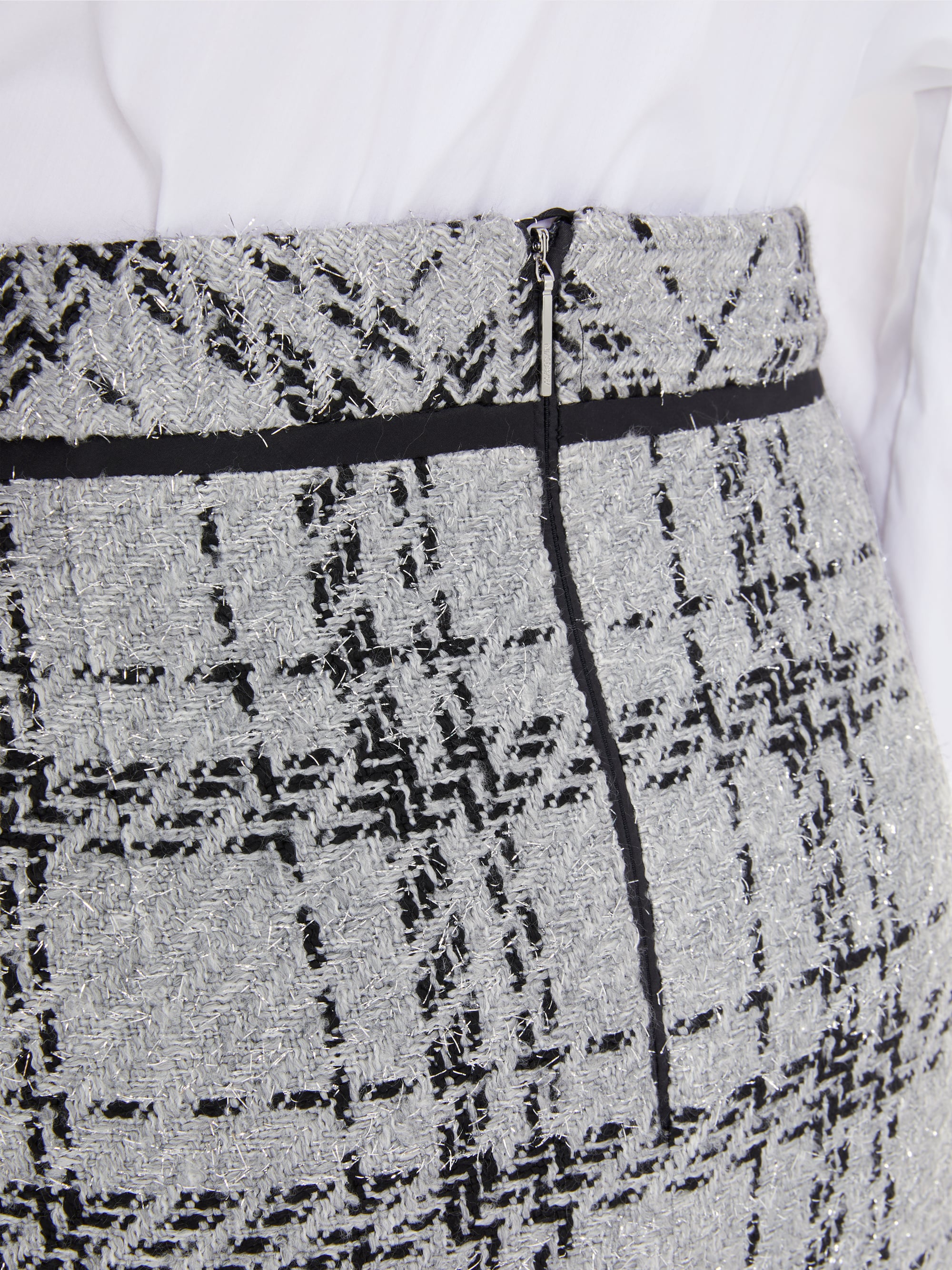 Marc-Cain Check skirt with lurex