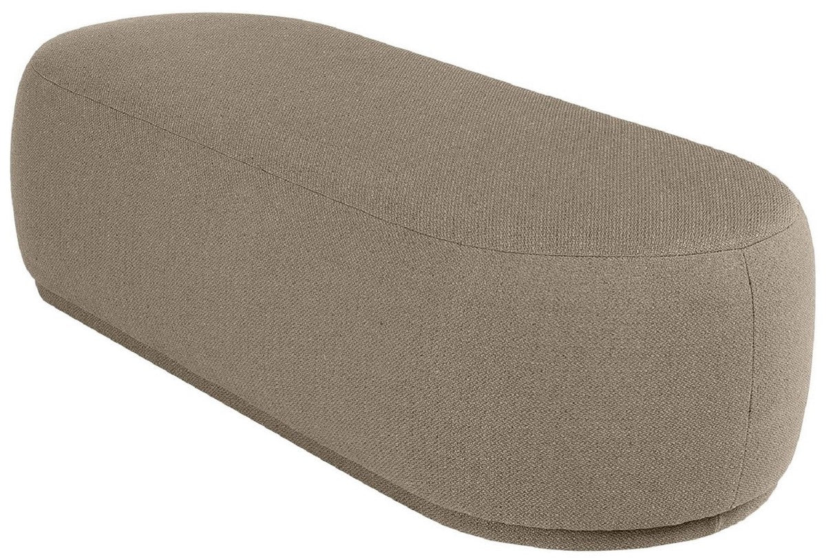 Casa Padrino banco de lujo marr¨®n 137,5 x 56,5 x A. 38 cm - Banco de sal¨®n tapizado - Muebles de Sala de Estar - Muebles de Hotel - Colecci¨®n de Lujo