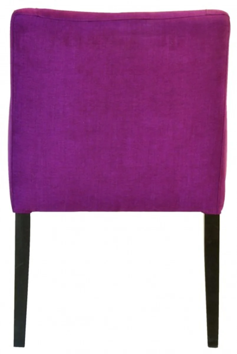 Casa Padrino Designer Dining Chair modef 285 Burgundy / Black - Hotel Facilities