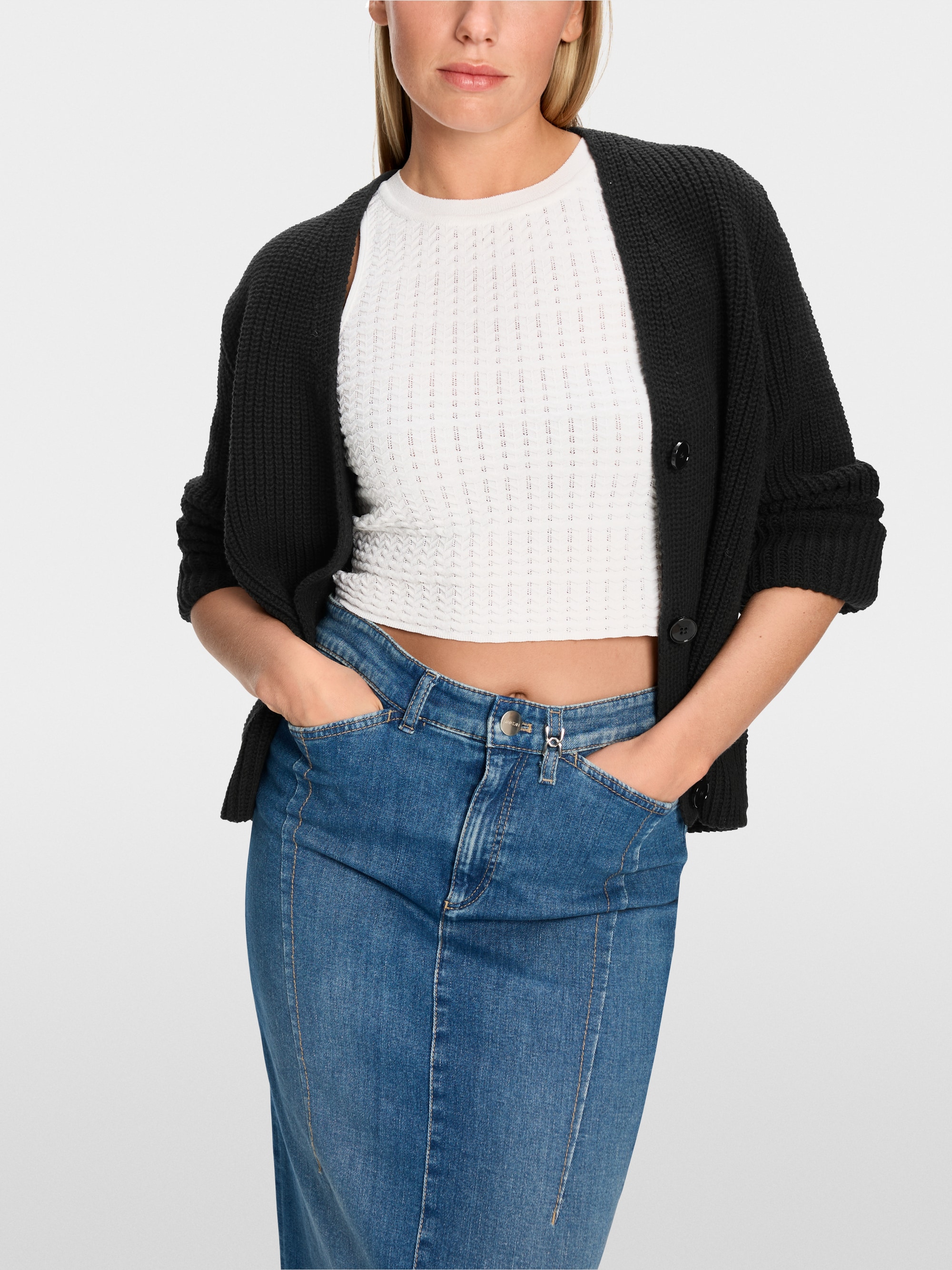 Marc-Cain Cardigan plain - knitted in Germany