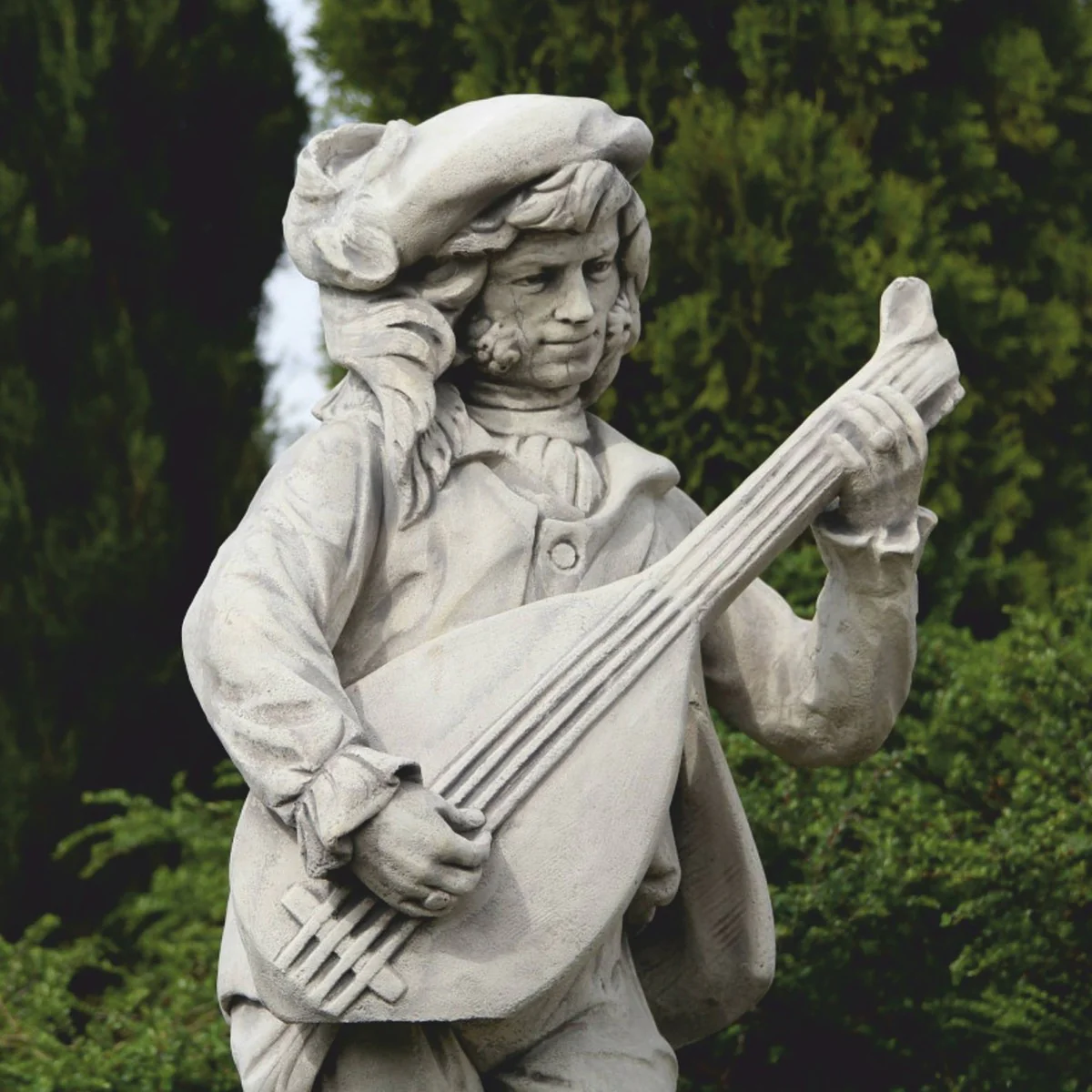 Casa Padrino escultura decorativa de piedra para jard¨ªn Art Nouveau hombre gris A. 185 cm