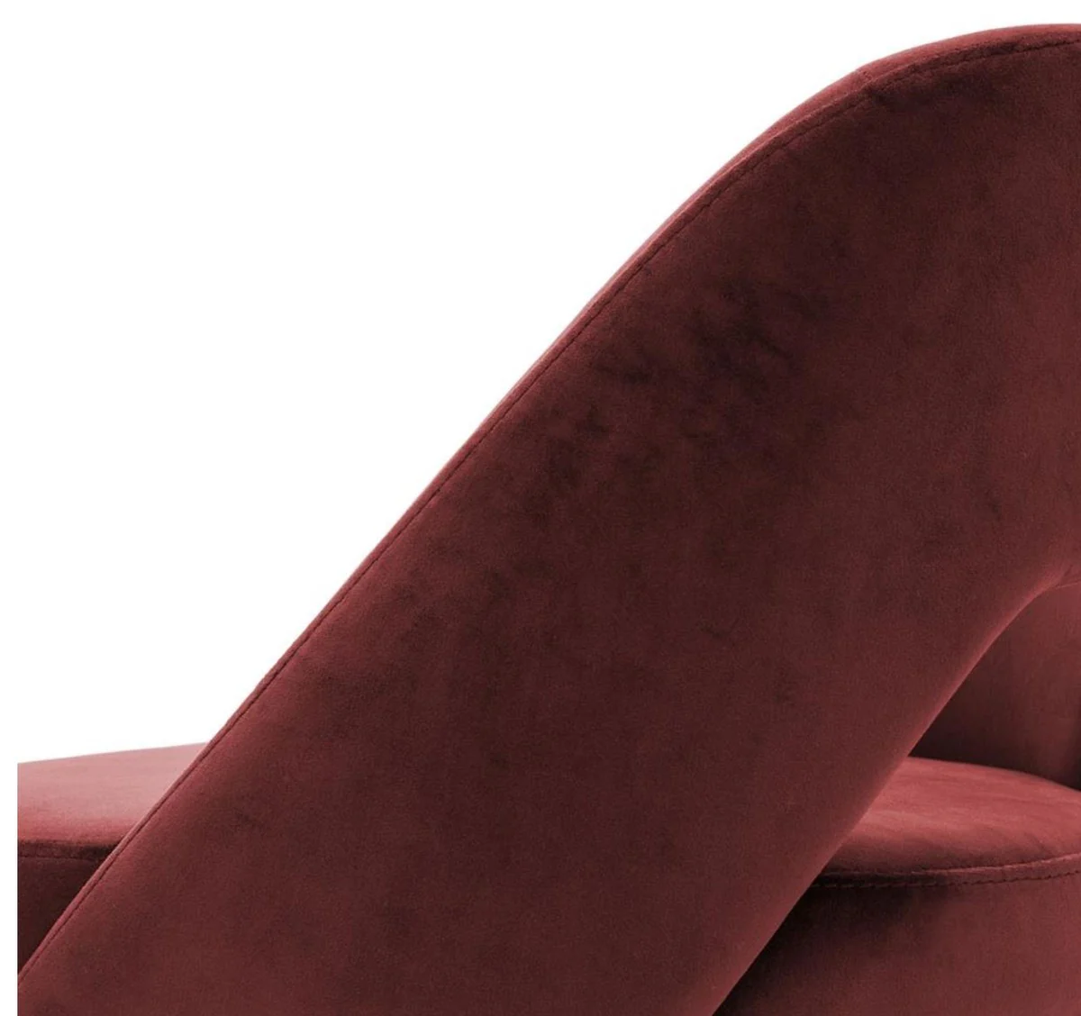 Casa Padrino luxury bar stool bordeaux red / black 50 x 50 x H. 100 cm - Luxury Bar Stools with Backrest