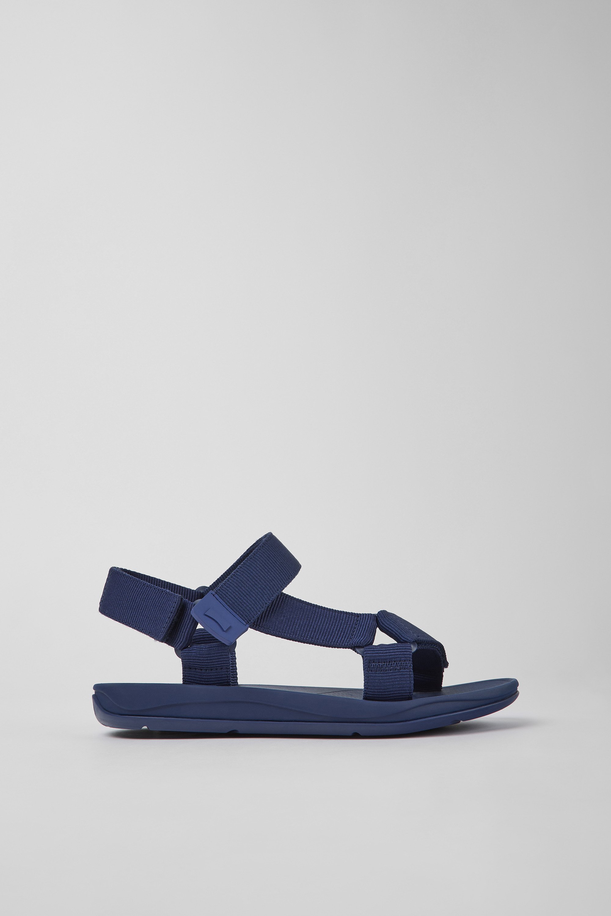 Match - Blue textile sandals for men