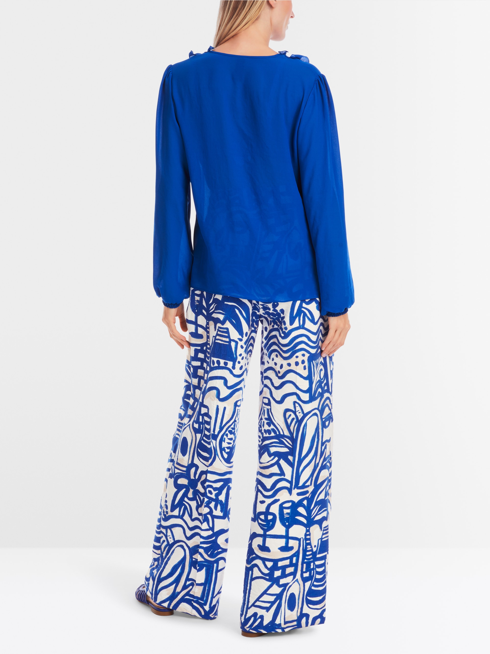 Marc-Cain Rethink Together ruched blouse