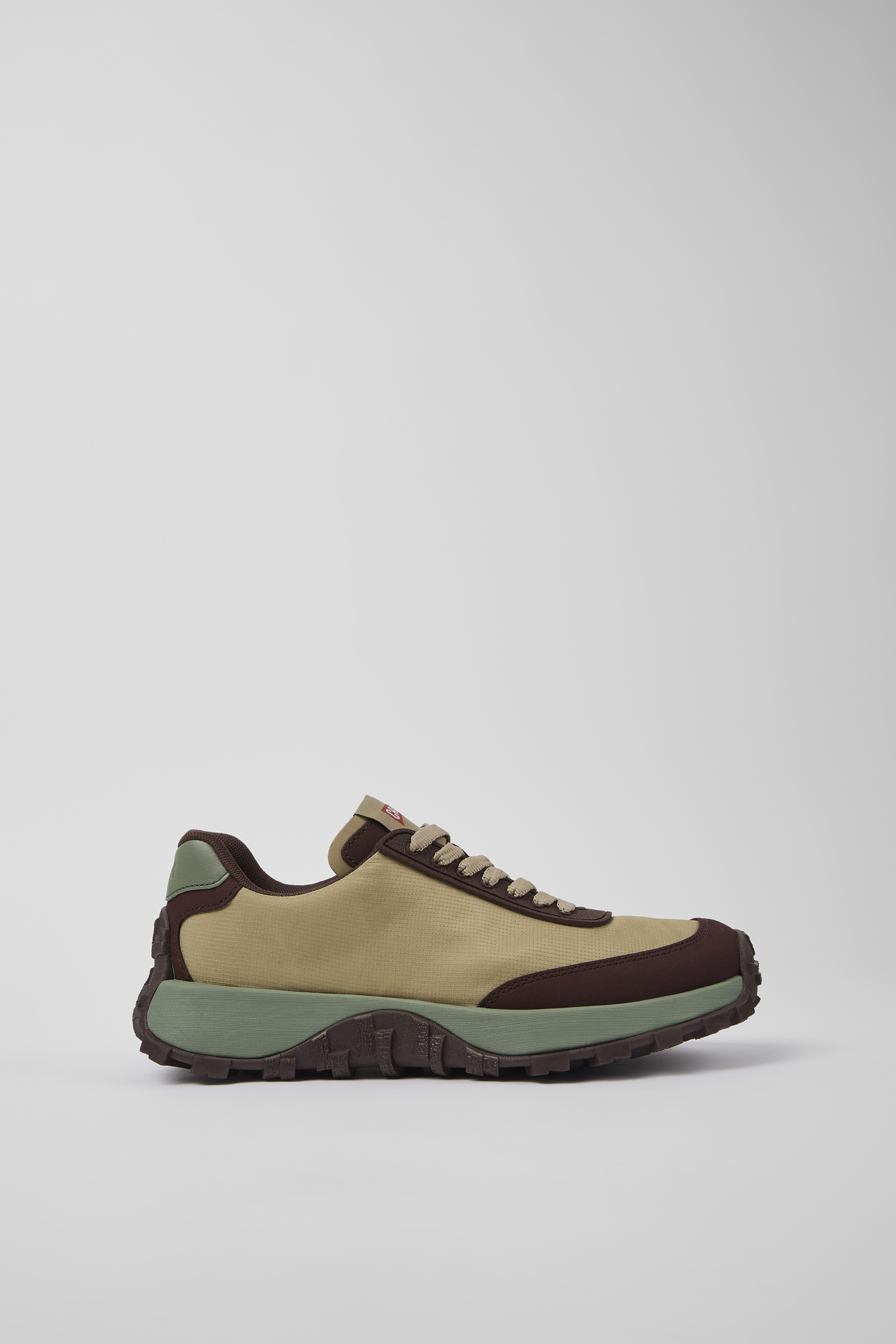 Drift Trail VIBRAM - Beige recycled PET and nubuck sneakers for women