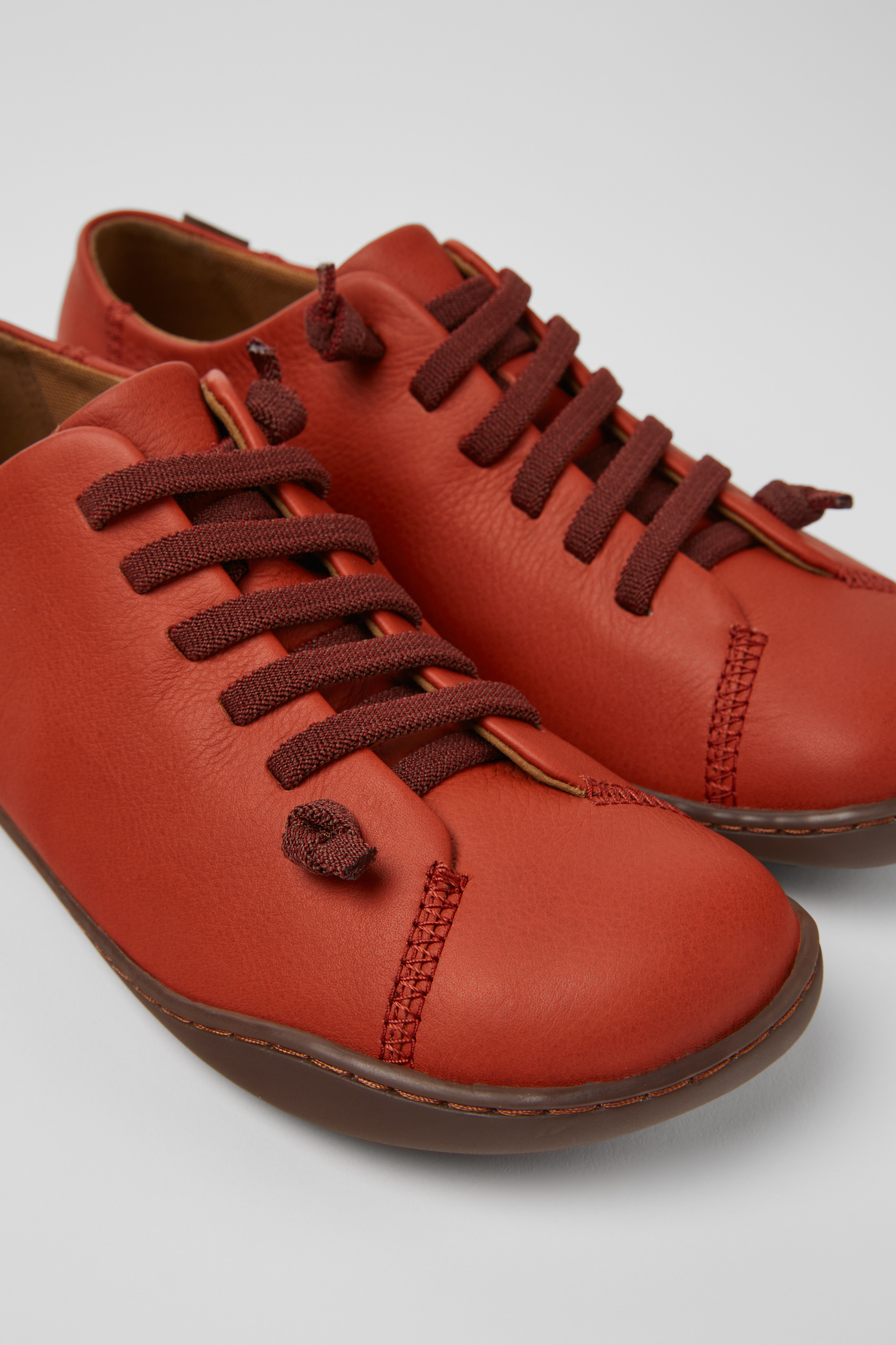 Peu - Red leather shoes for women