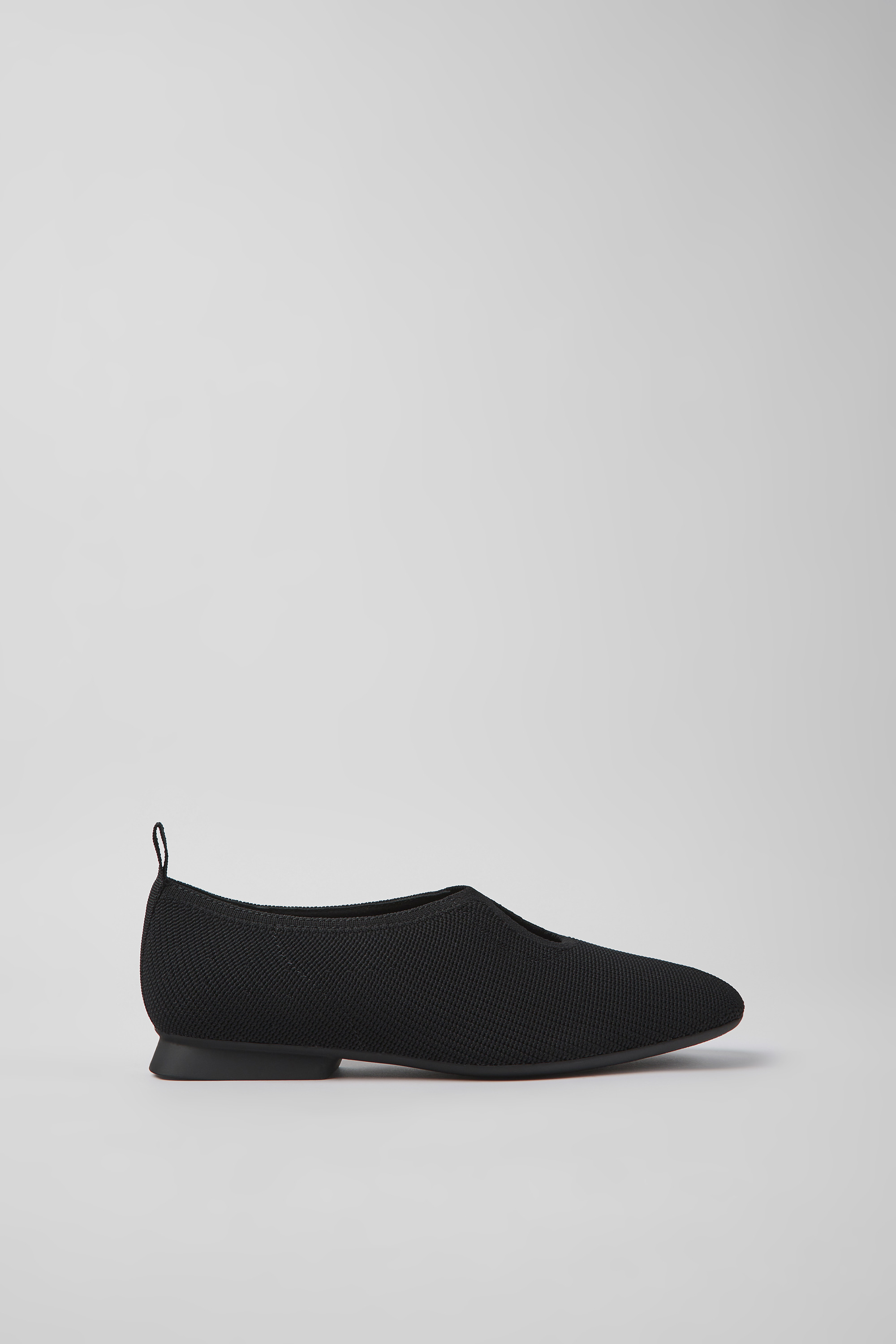 Casi Myra - Black one-piece knit ballerinas for women