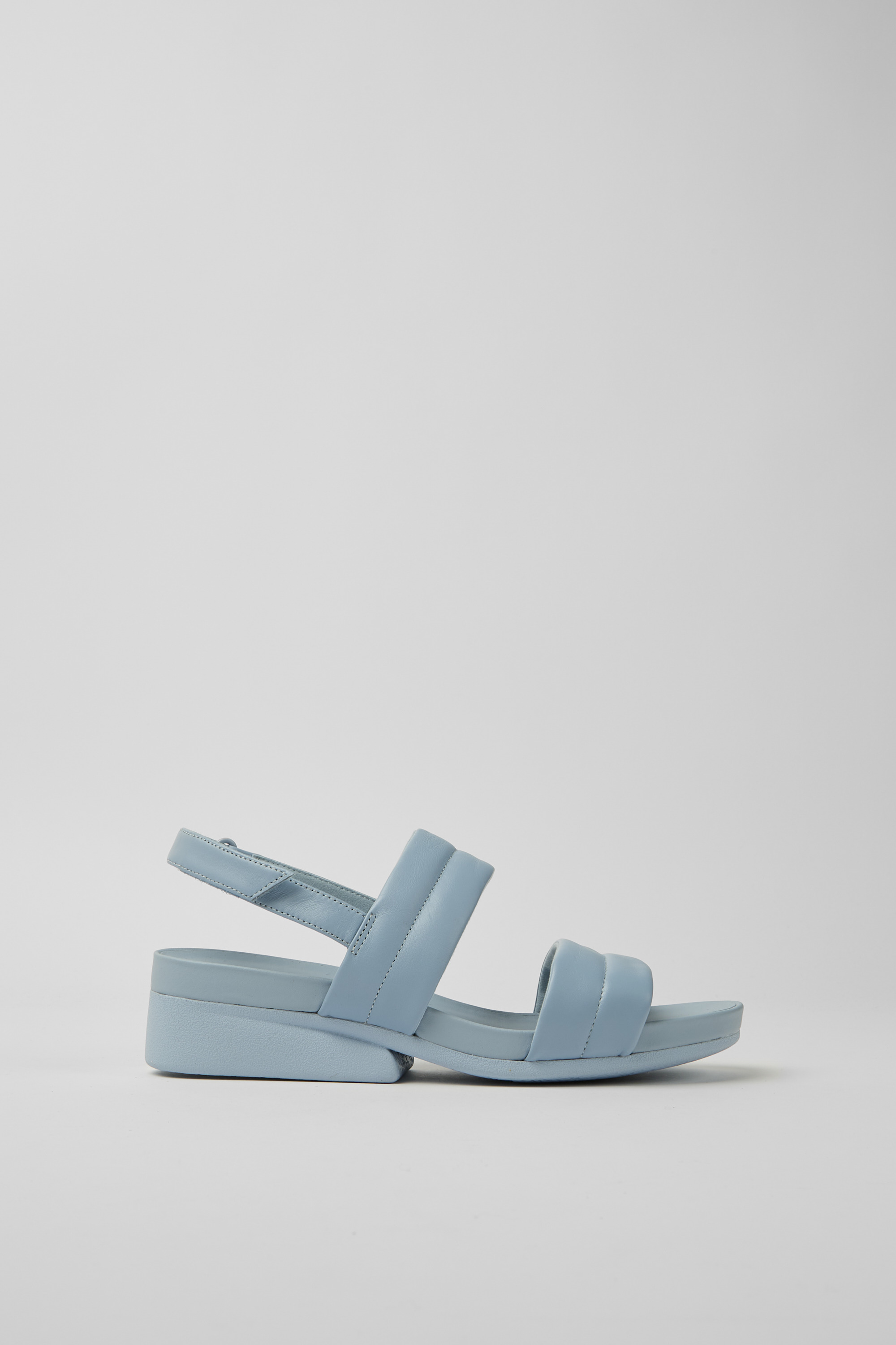 Minikaah - Blue leather sandals for women
