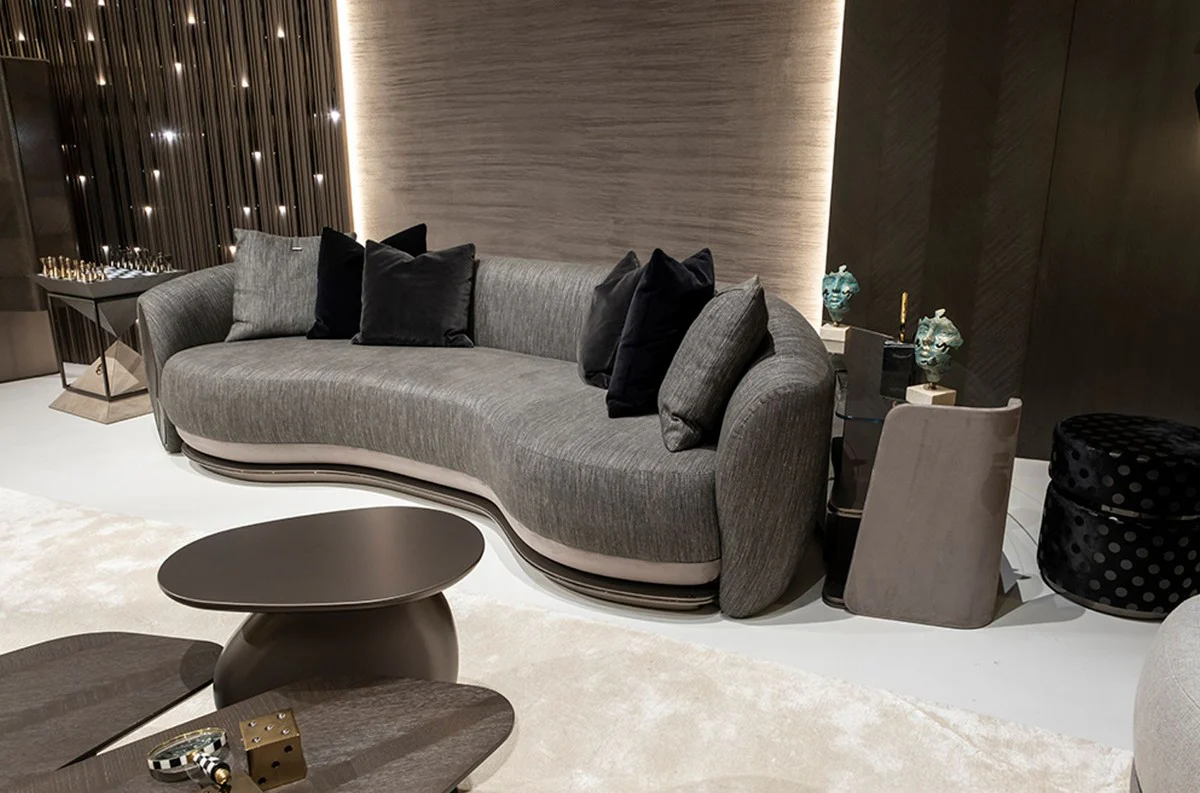 Casa Padrino mesa auxiliar de ajedrez de lujo marr¨®n oscuro / blanco / beige / bronce 50 x 50 x A. 70 cm - Mesa auxiliar de sal¨®n - Mesa de hotel - Muebles de sal¨®n - Muebles de hotel