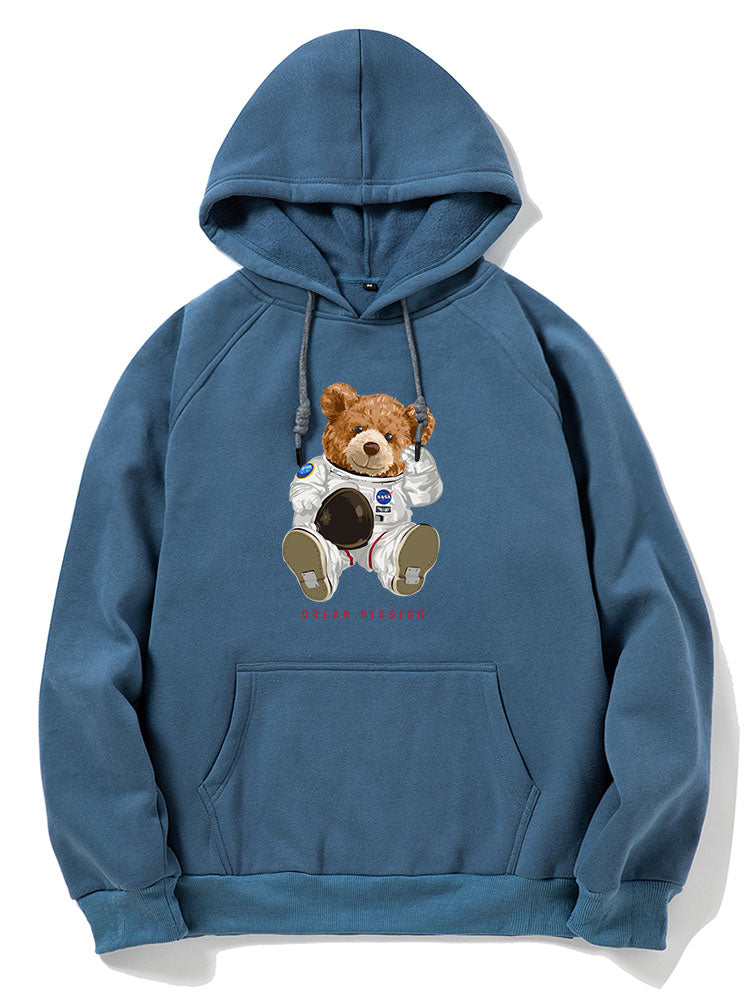 NASA Astronaut Bear Print Hoodie