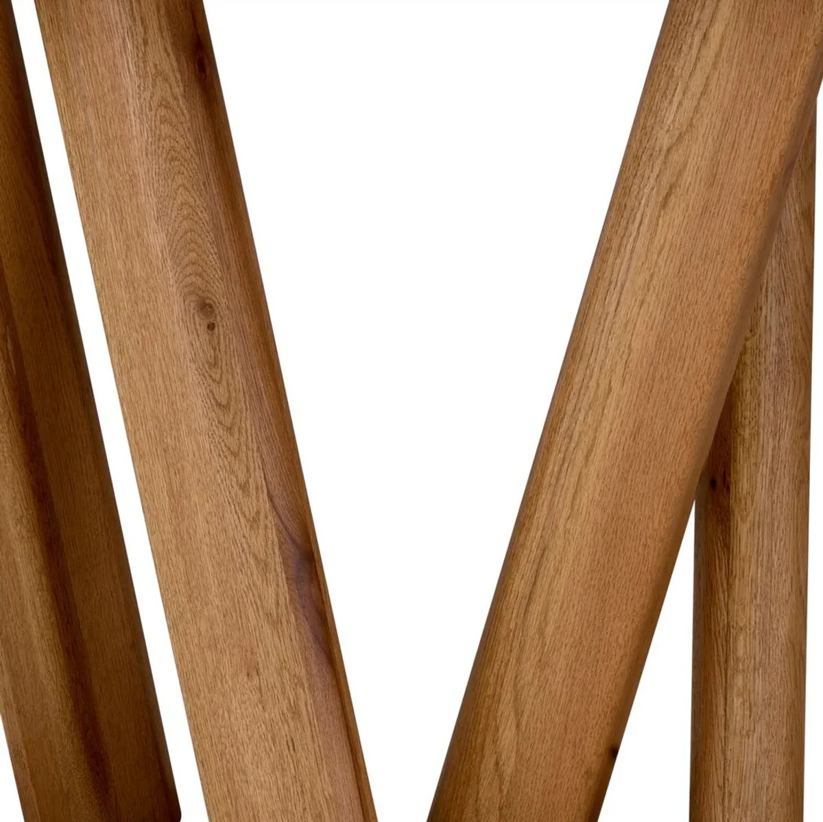 Casa Padrino consola de lujo marr¨®n 160 x 54,5 x A. 76,5 cm - Mesa consola ovalada con tablero de roble macizo - Muebles de madera maciza - Muebles de lujo - Calidad de lujo